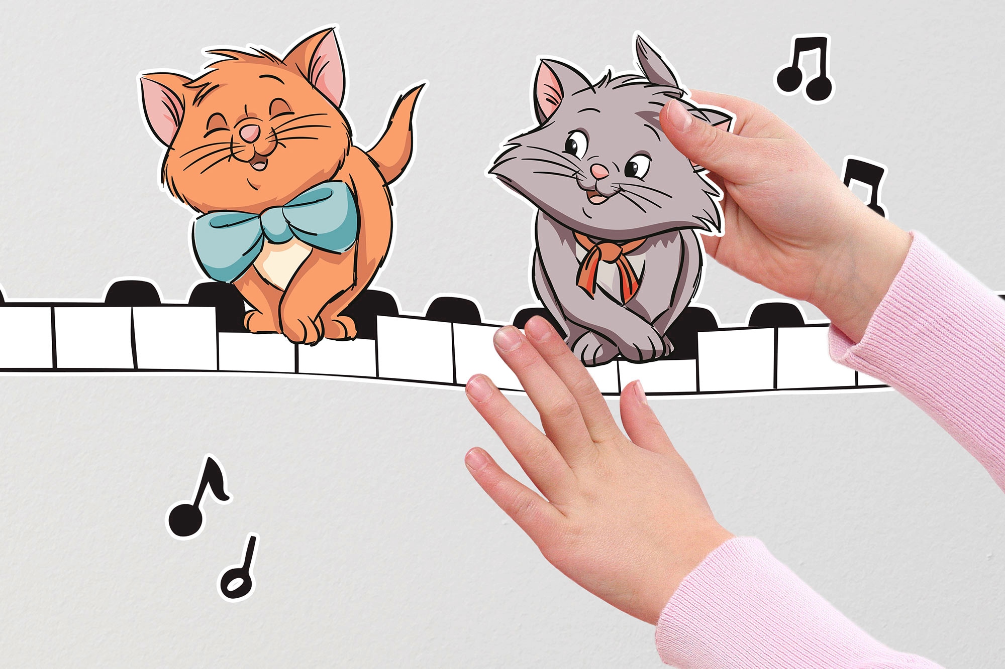 Komar Wandtattoo »Aristocats Kittens - Grösse 50 x 70 cm«, (7 St.), selbstklebend, Wandsticker, Kinderzimmer