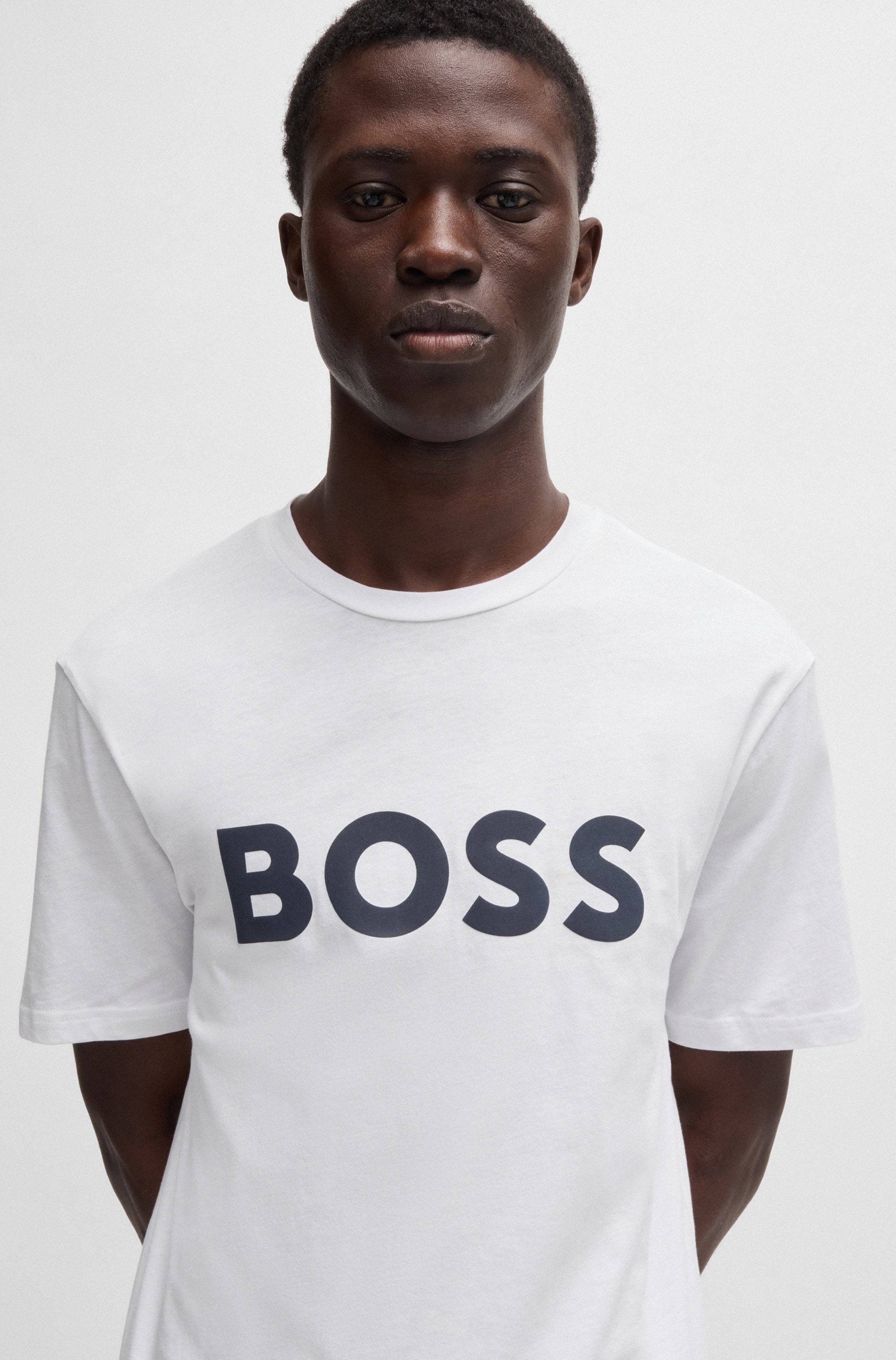 BOSS ORANGE T-Shirt »Thinking 1«, mit grossem BOSS Druck auf der Brust