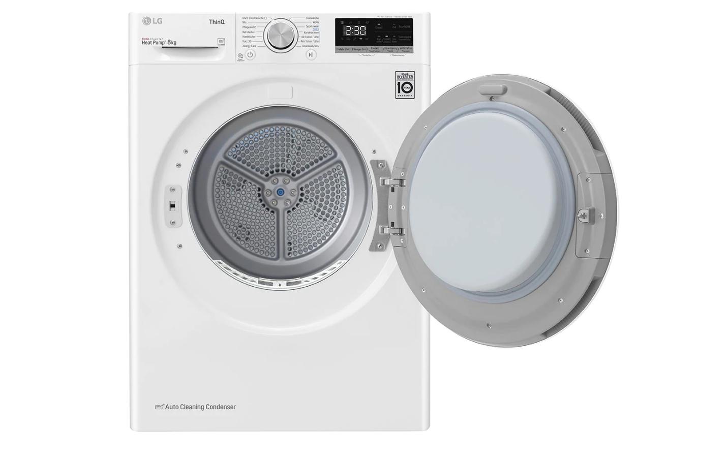 LG Wärmepumpentrockner »V3RT8N Links/Wech«, 8 kg