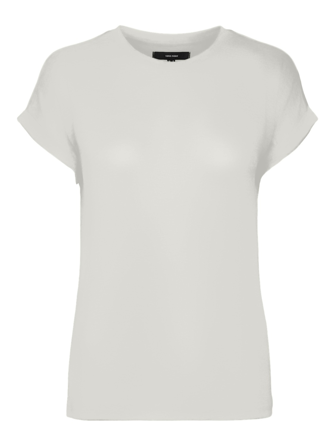 Vero Moda Kurzarmpullover »VMBRIANNA SS O-NECK PULLOVER BOO REP« mit überschnittenen Schultern mit Umschlagsaum