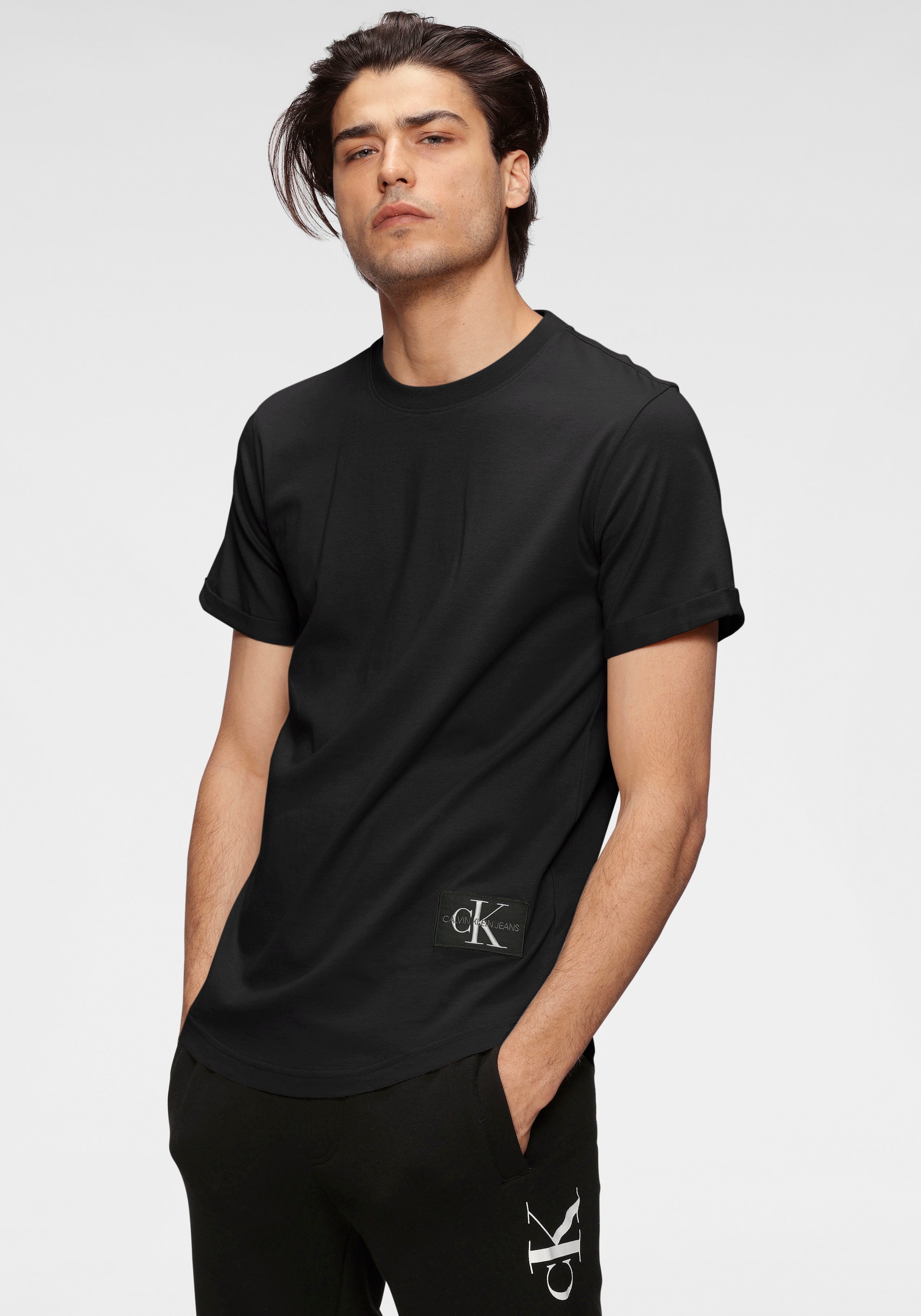 SLEEVE« Calvin TURN T-Shirt Klein | online »BADGE shoppen Jelmoli-Versand Jeans UP