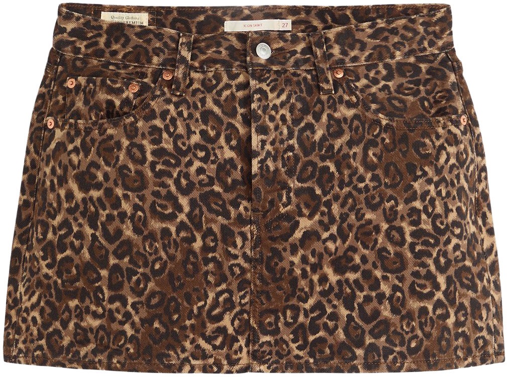 Levi's® Jeansrock »ICON SKIRT«, mit Used-Effekten und ausgefransten Kanten