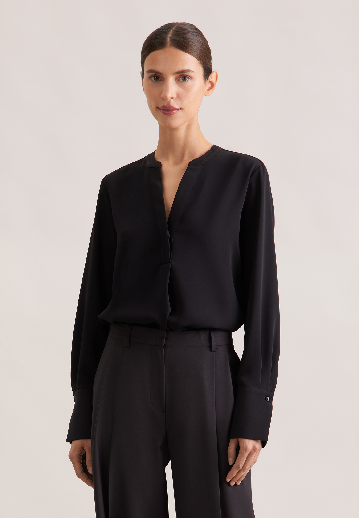 seidensticker Klassische Bluse »Schwarze Rose« Tunika Uni