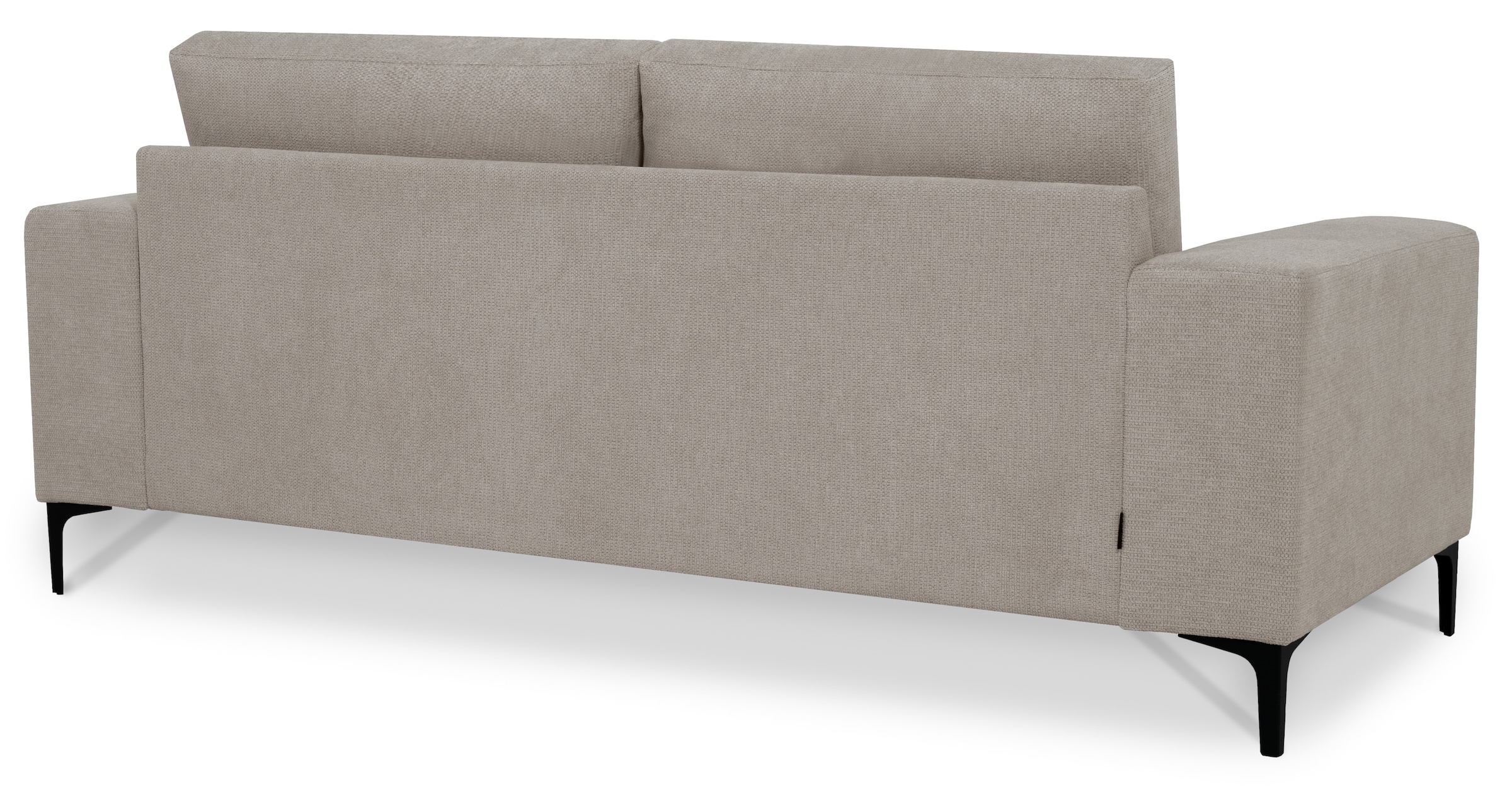 Places of Style 2-Sitzer »Xander«, Breite 164 cm, Webstoff, Soft-Touch Chenille, schwarze Metallfüssen