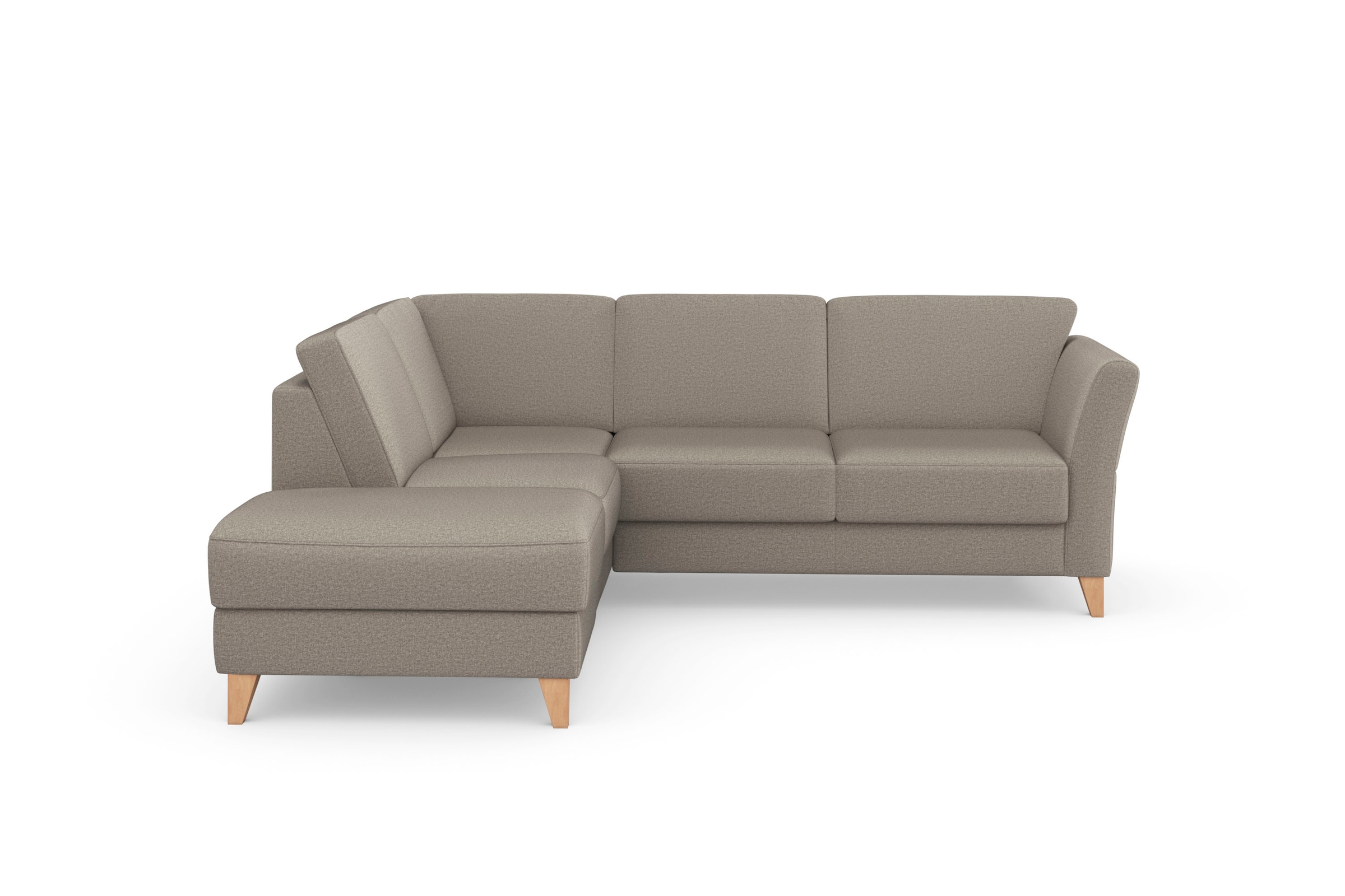 sit&more Ecksofa "Visby L-Form" Wahlweise mit Bettfunktion und Stauraum, frei im Raum stellbar