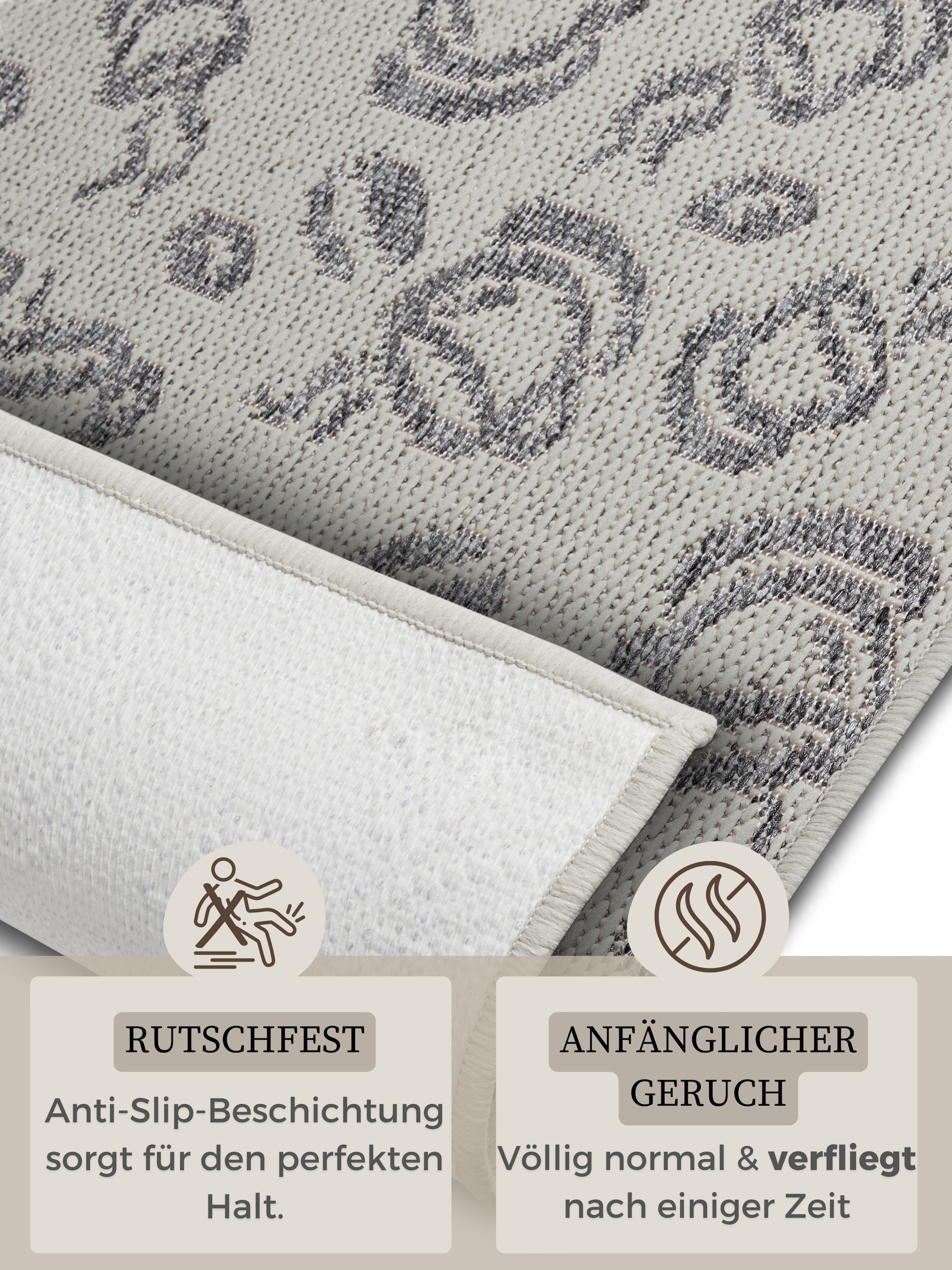 HANSE Home Küchenläufer »Coffee Cups«, rechteckig, 5 mm Höhe, Läufer, Rutschfest, Küchenteppich, Küche, Teppich, Pflegeleicht