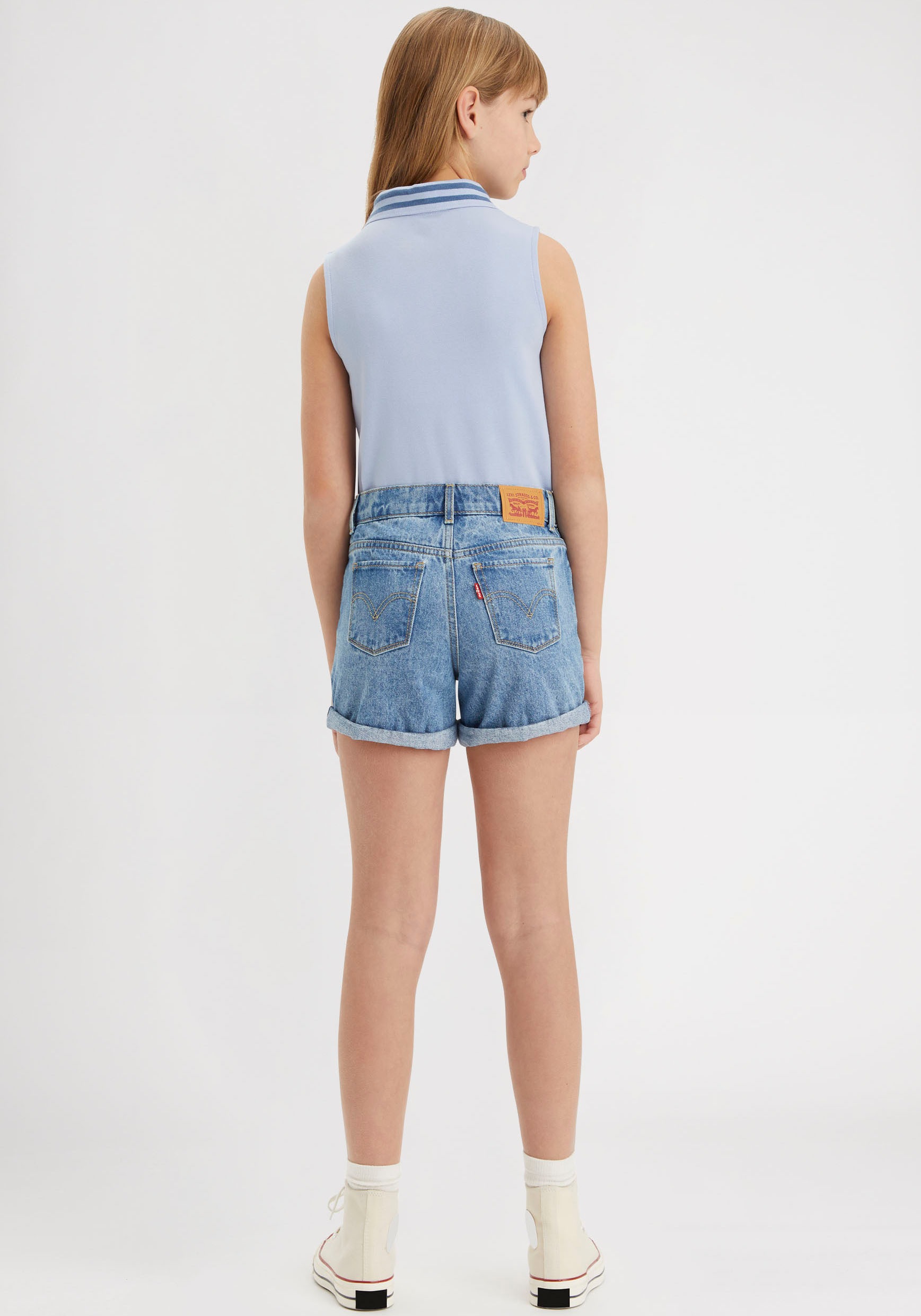 Levi's® Kids Jeansshorts »LVG MINI MOM SHORT W/ ROLL CUF«, for GIRLS