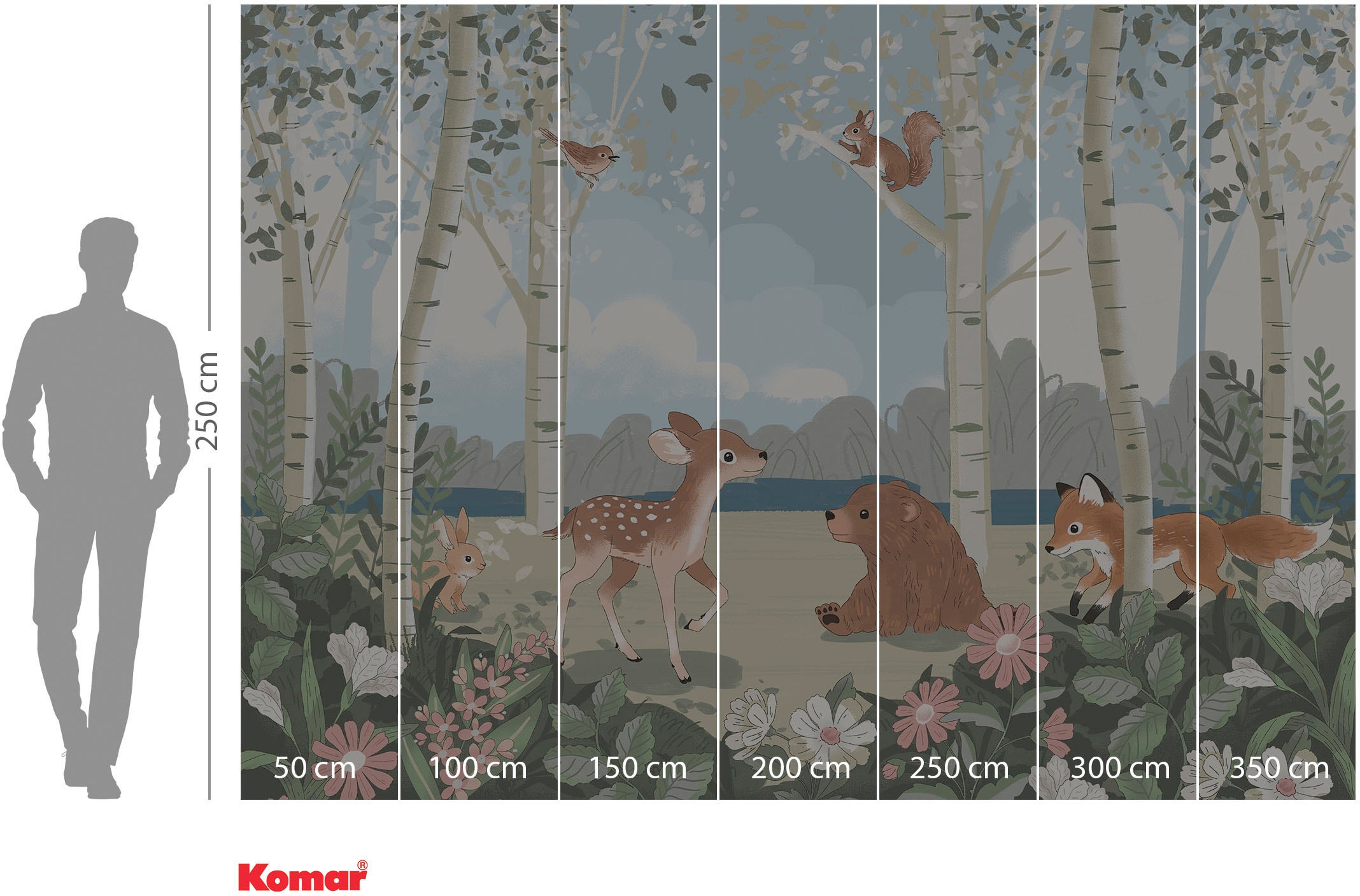 Komar Fototapete »Digitaldruck Vlies - Today's Story - Grösse 350 x 250 cm«, bedruckt, Wohnzimmer, Schlafzimmer