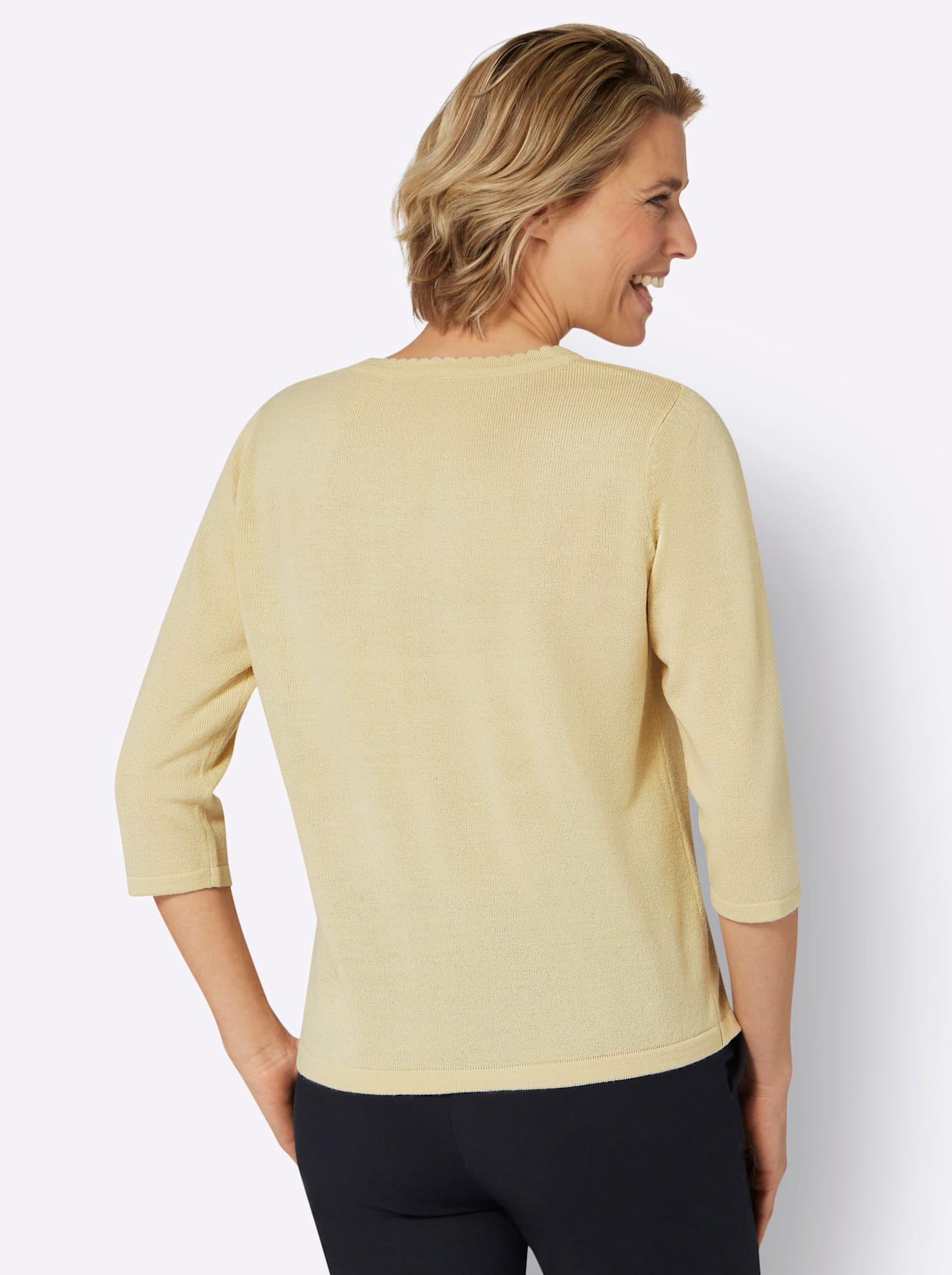 Classic Basics Kurzarmpullover »Rundhals-Pullover«
