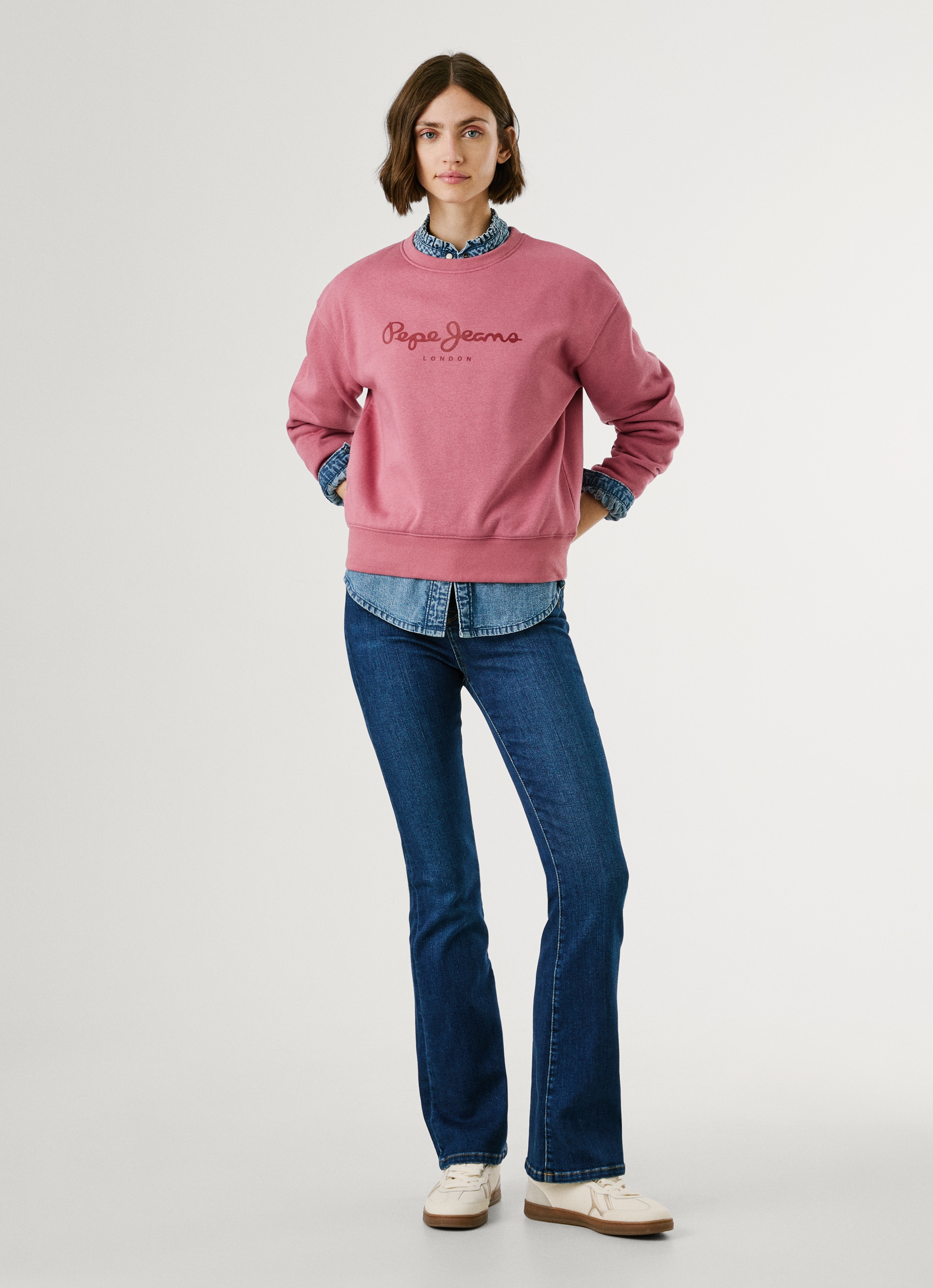 Pepe Jeans Sweatshirt »BADDY«, mit Rundhalsausschnitt
