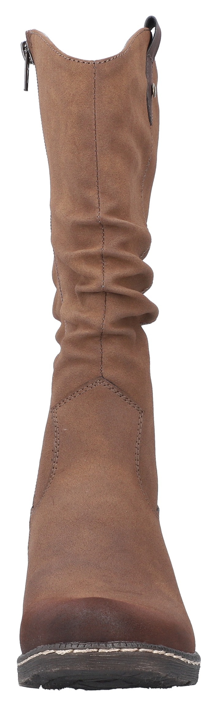 Rieker Westernstiefel, Cowboystiefel, Blockabsatz, mit Innenreissverschluss