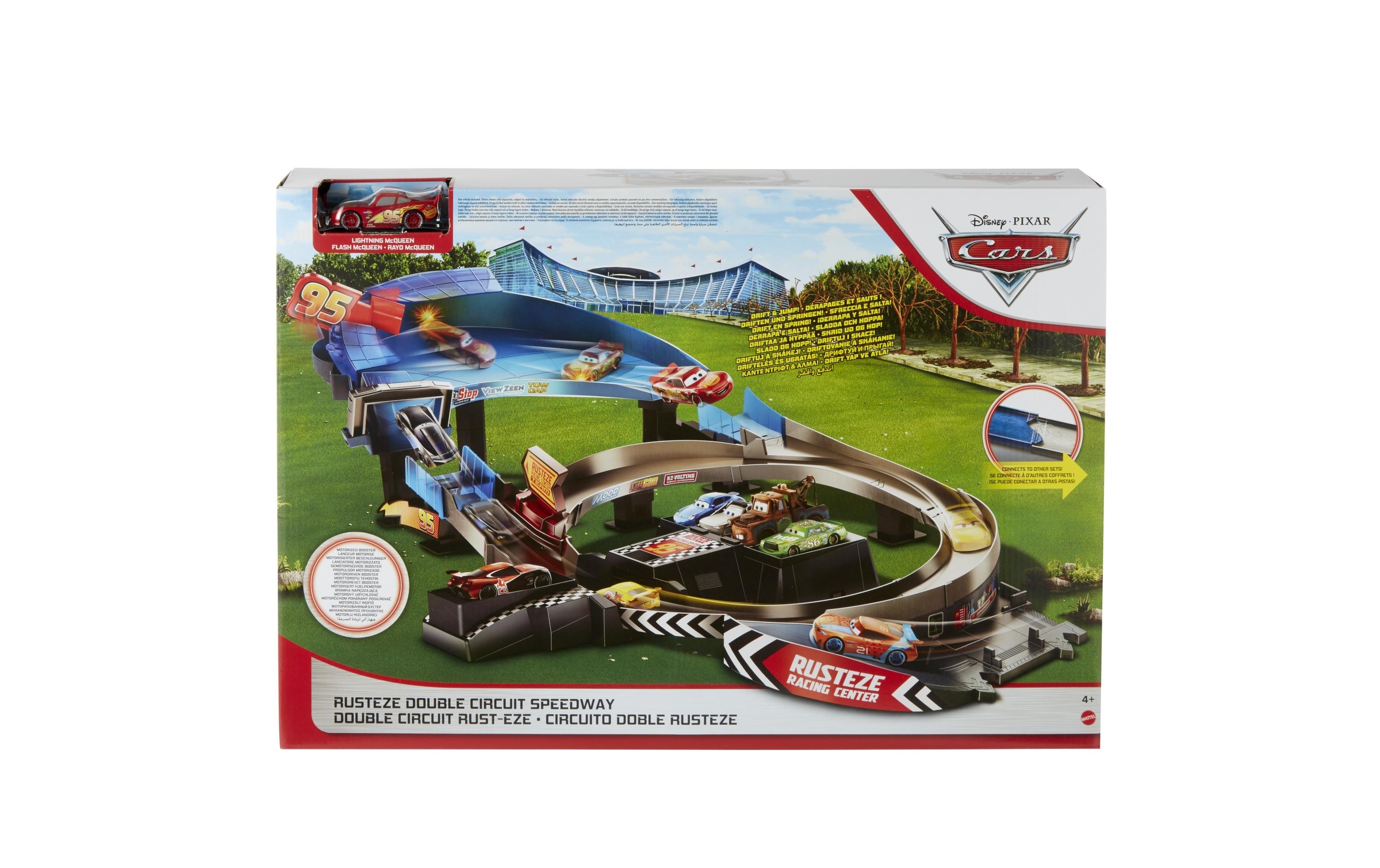 Mattel® Autorennbahn »Cars Disney Cars Rusteze Double Circuit Speedway«
