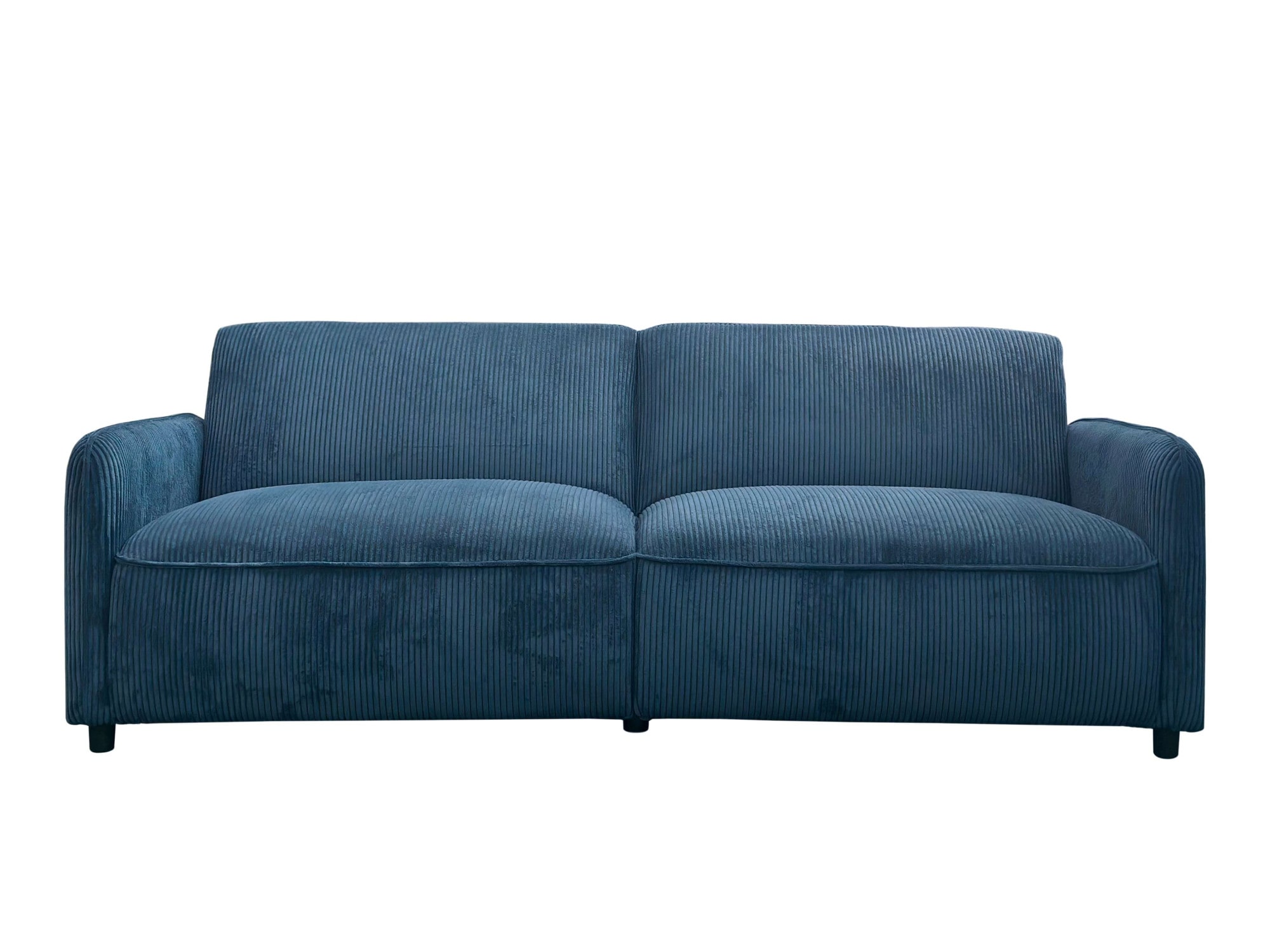 Dorel Home 3-Sitzer »Allie Curved Schlafsofa 209 cm«, Bettfunktion (110/190), verstellbare Rückenlehne, Cord u. Velours