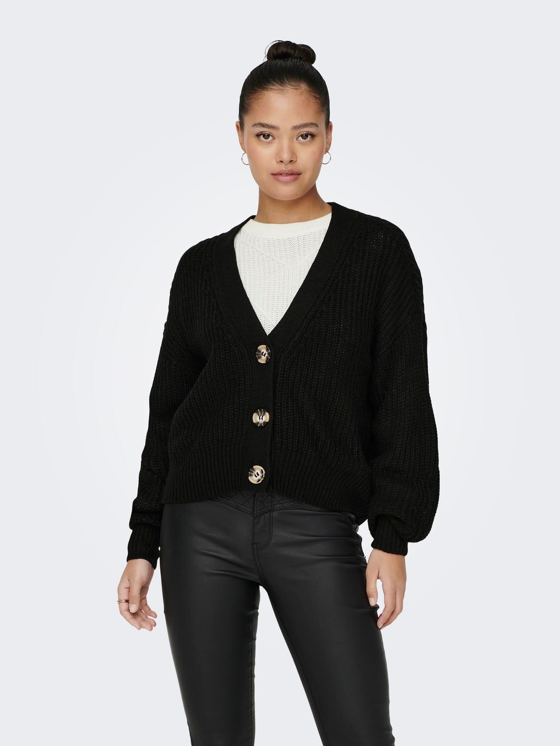 JDY Strickjacke »JDYJUSTY L/S SHORT CARDIGAN KNT NOOS«