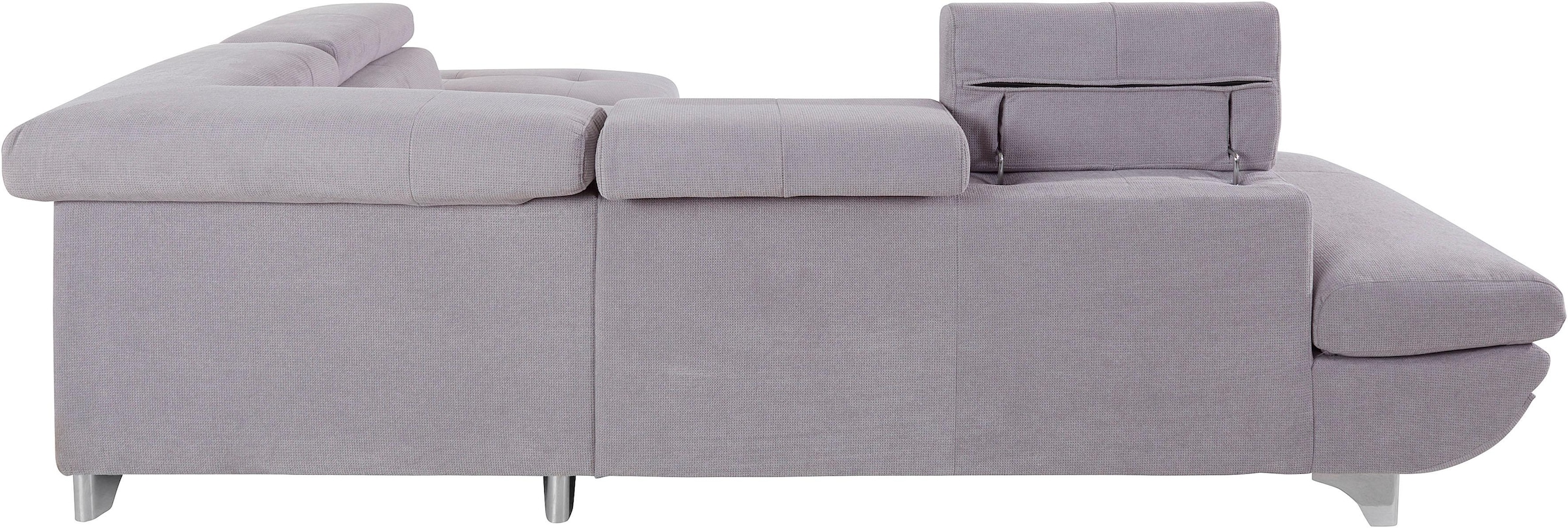 COTTA Ecksofa »Enterprise L-Form«, inklusive Kopf- und Armteilverstellung, wahlweise mit Bettfunktion