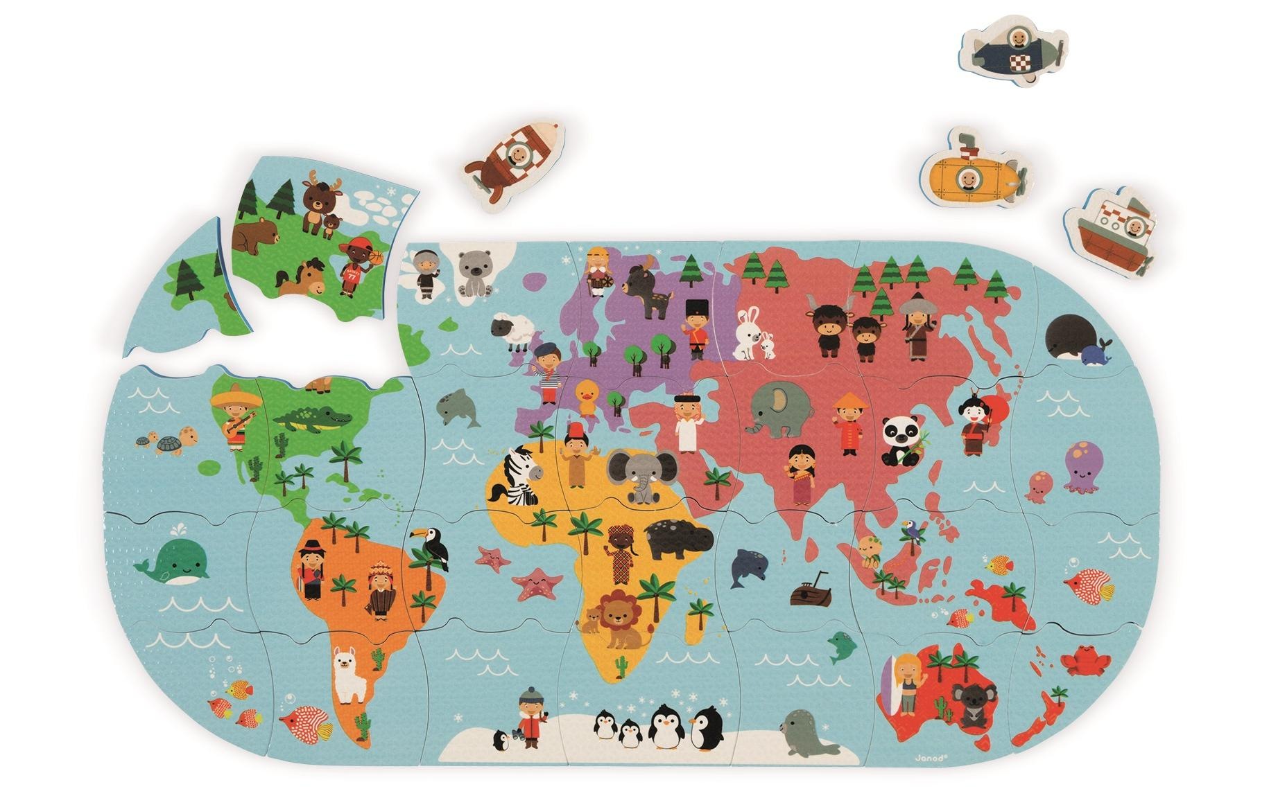 Badespielzeug »Weltkarten-Puzz«
