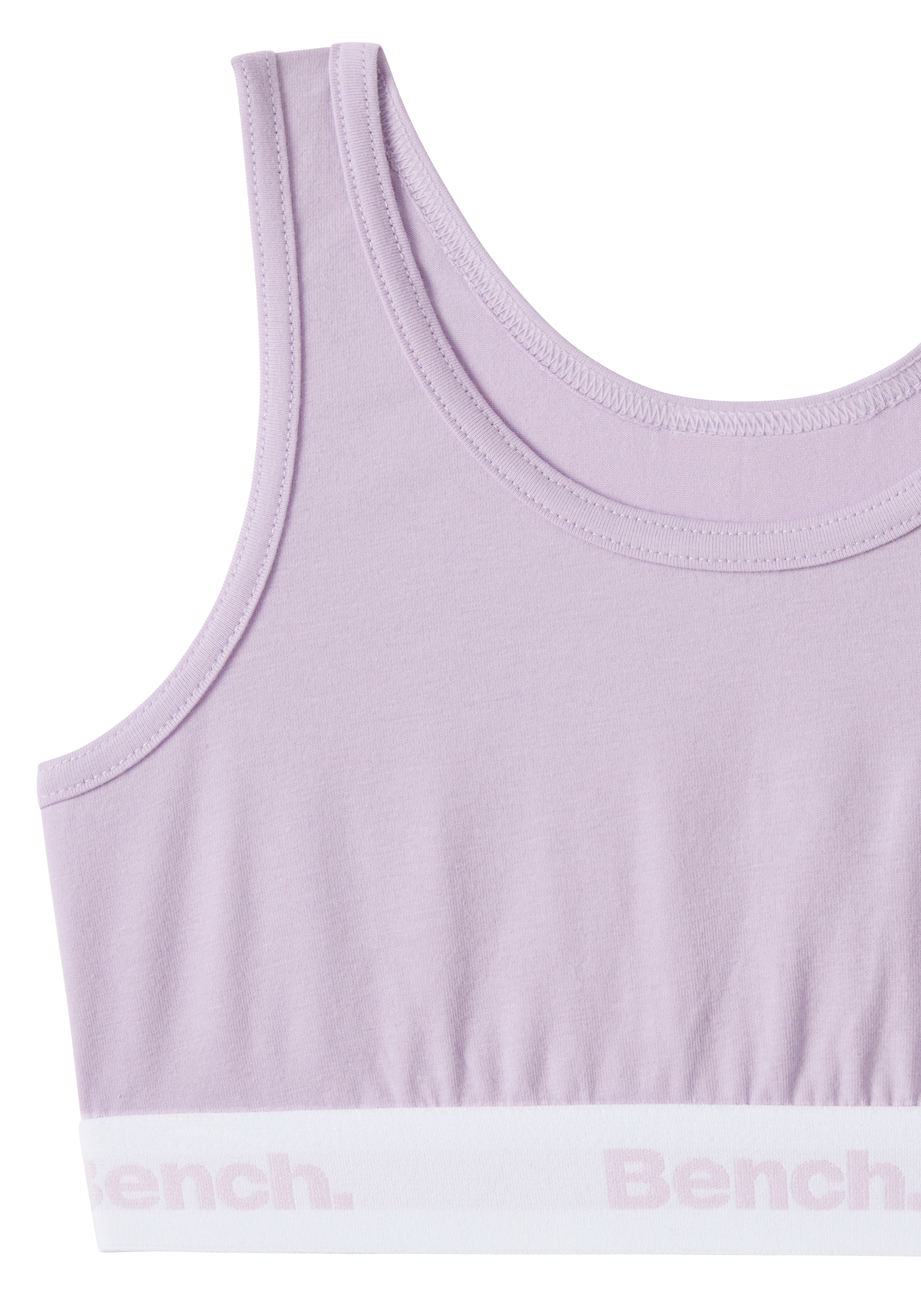 Bench. Bustier, mit Logo-Webbund