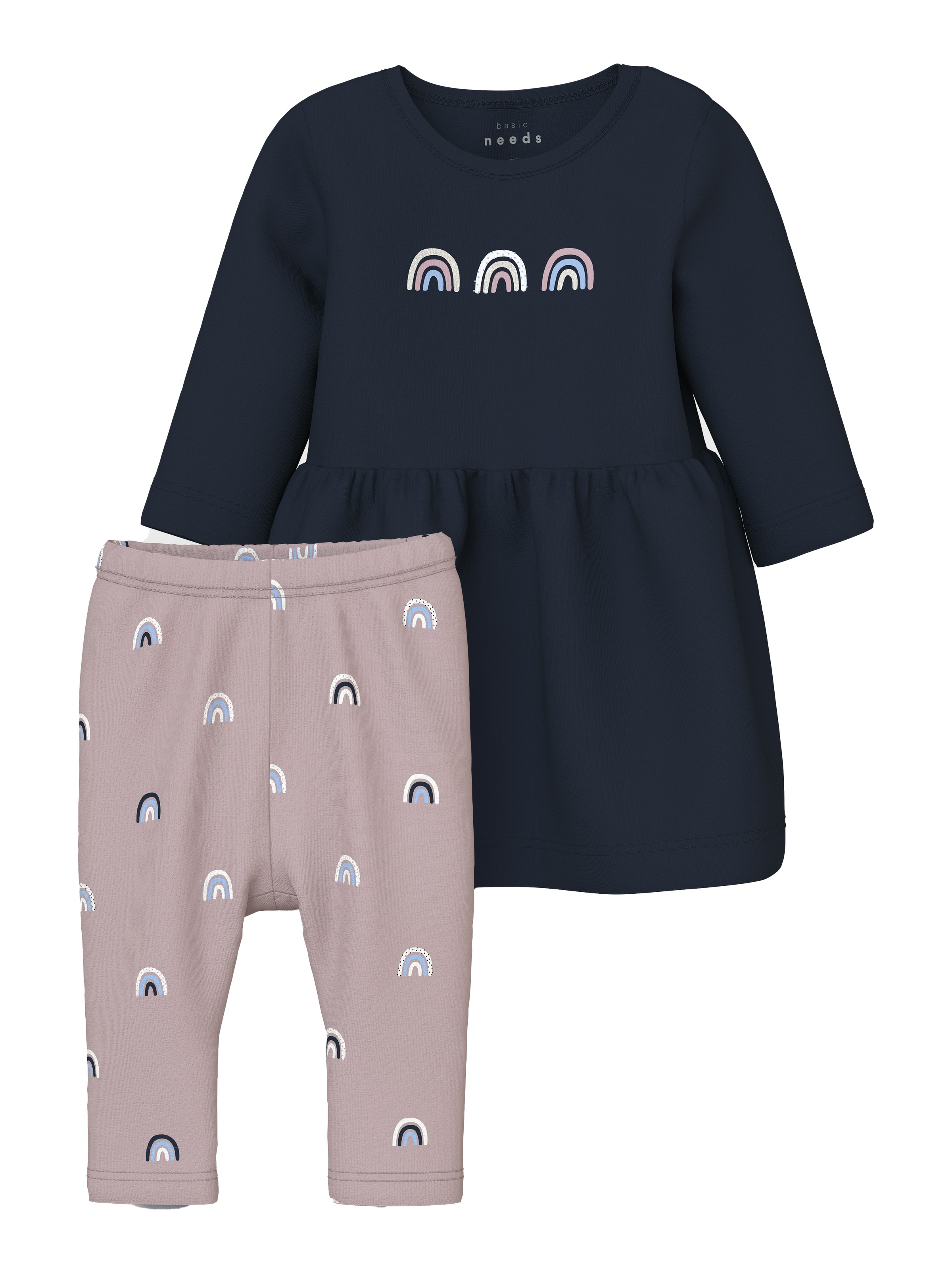 Name It Minikleid »NBFVIKKE LS DRESS BOX SET« Set, 2 Stk. tlg.