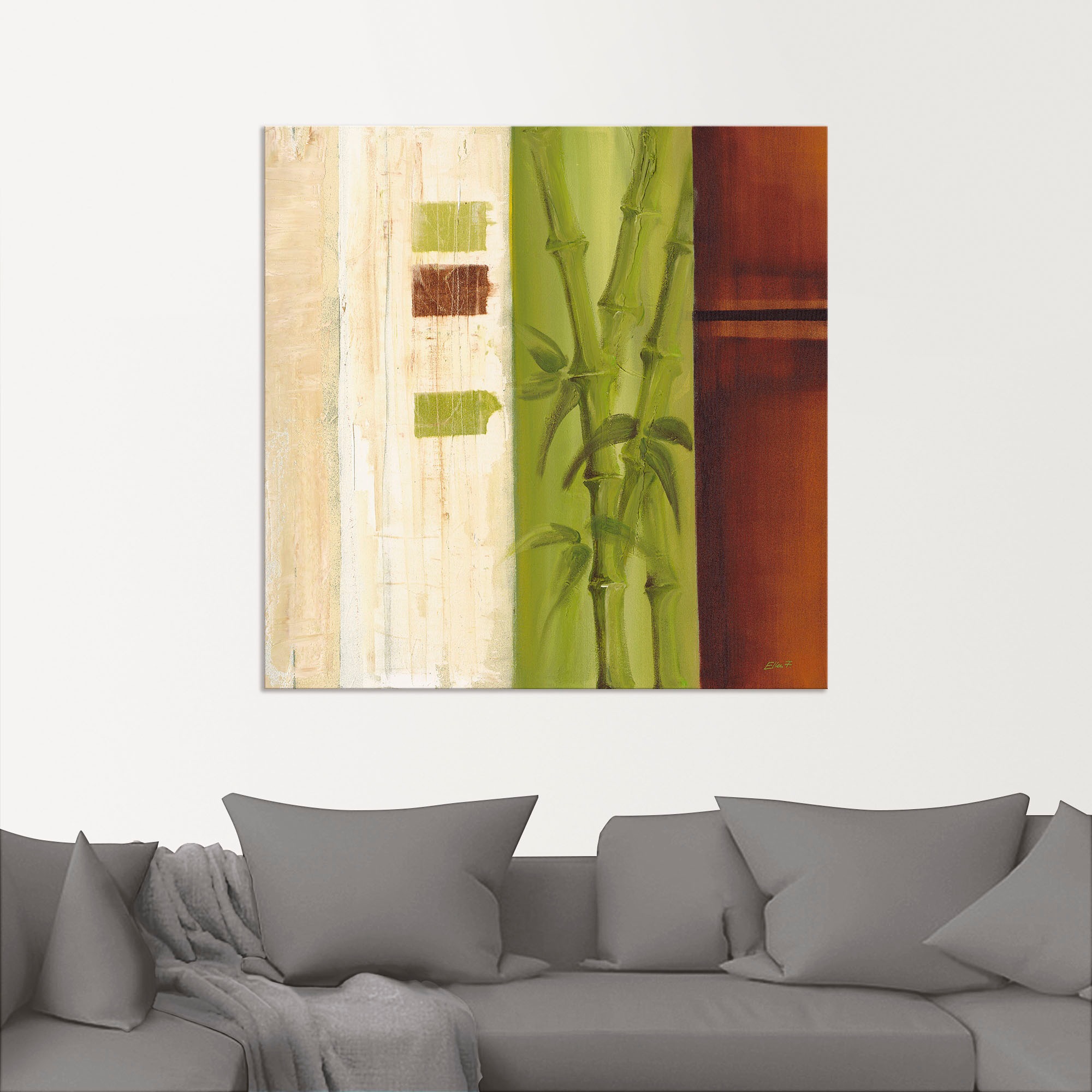 Artland Wandbild »Bambus I«, Gräser, (1 St.), als Alubild, Leinwandbild, Wandaufkleber oder Poster in versch. Grössen