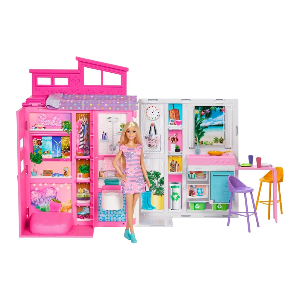 Barbie Anziehpuppe »Barbie Getaway House Doll and Playset«