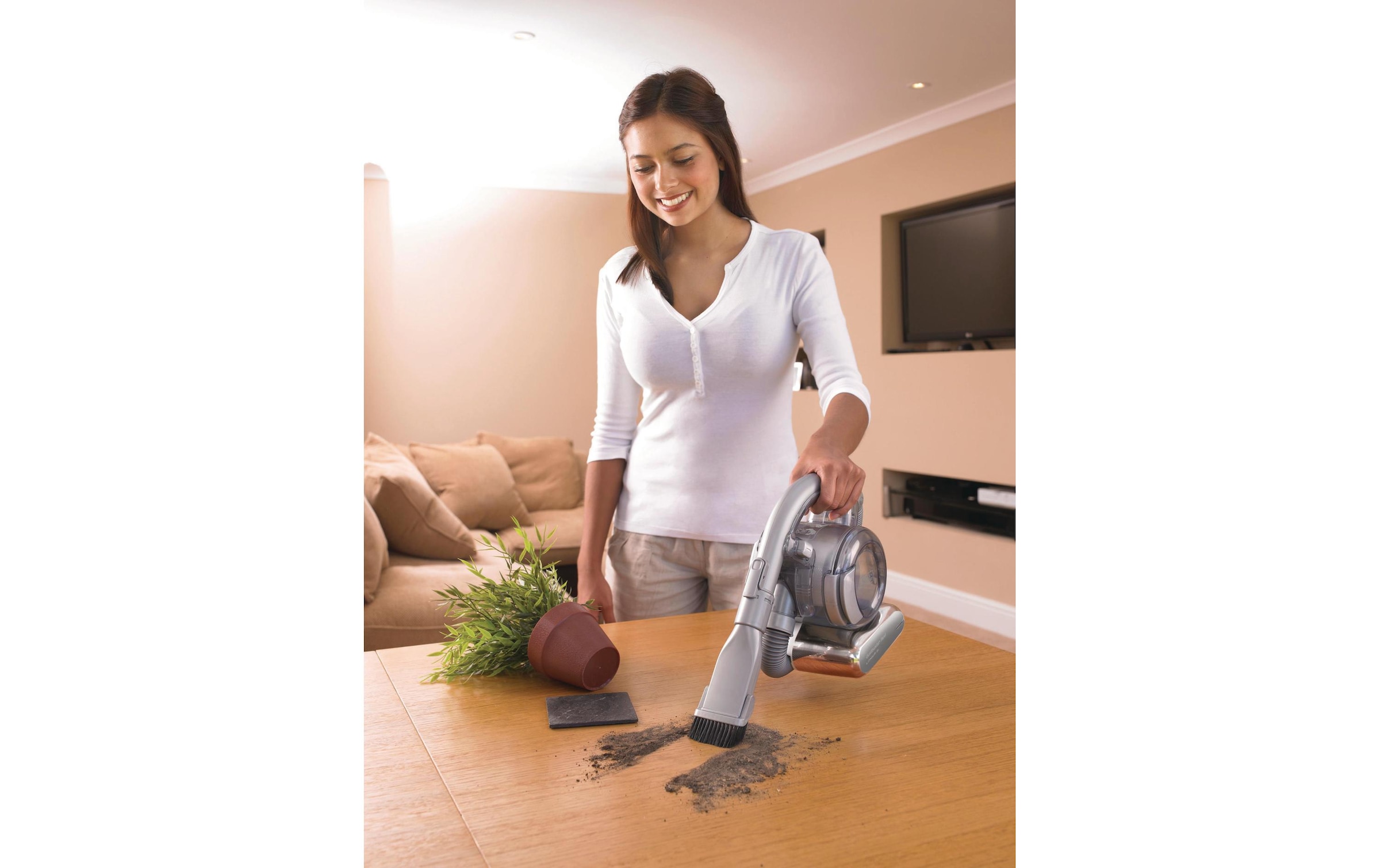 Black + Decker Akku-Handstaubsauger »Dustbuster Flexi Silberfarben«