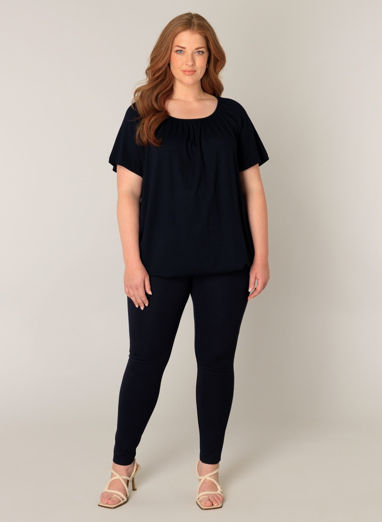Base Level Curvy Ballonshirt »Yoni«, Elastischer Saum