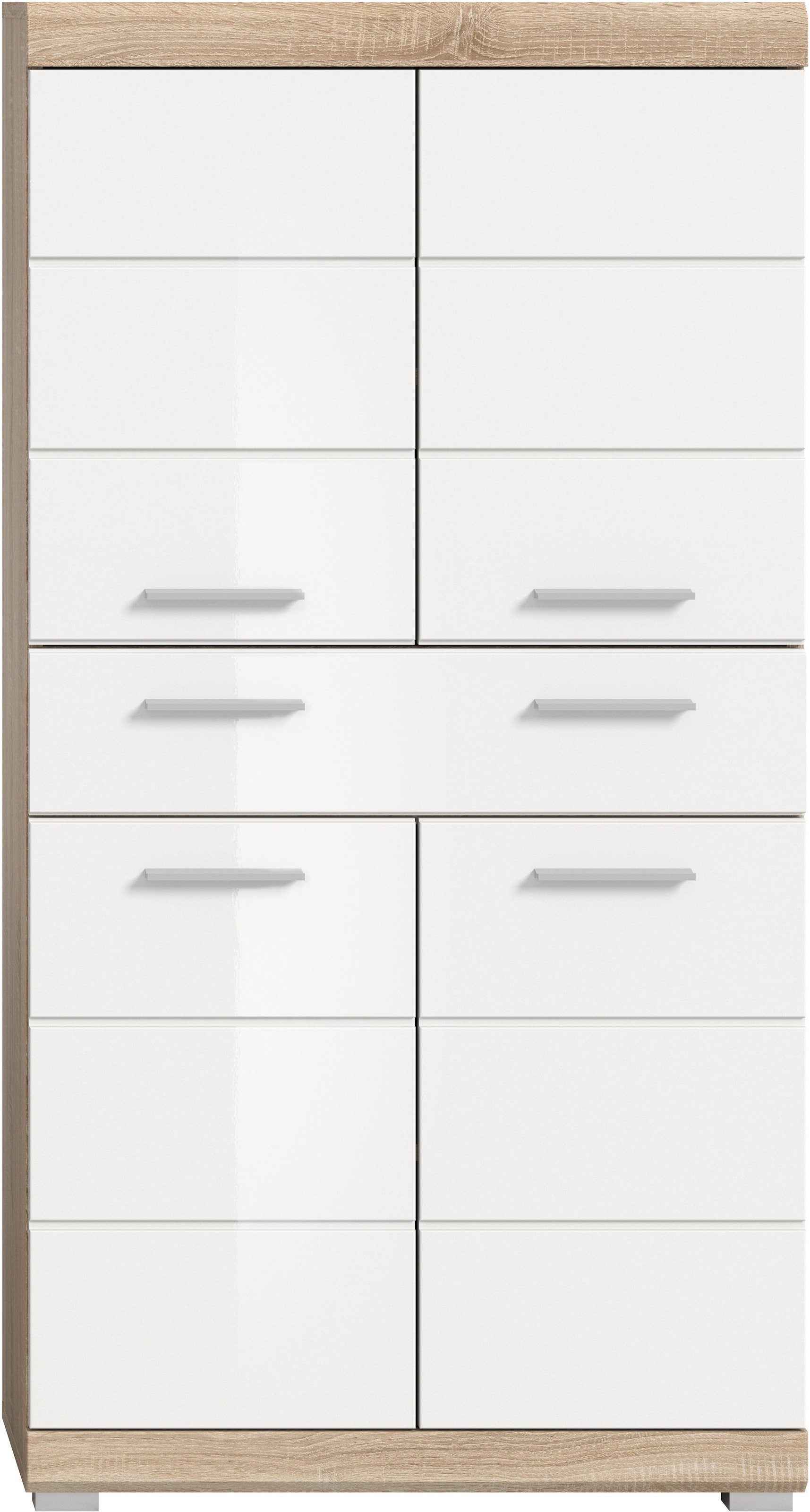 INOSIGN Midischrank »SIENA, Breite 74cm, 4 Türen, 1 Schubkasten, 4 Fächer, MDF-Front«, (TOPSELLER!), in verschiedenen Farben erhältlich, Badmöbel, Badschrank, Schrank, Bad