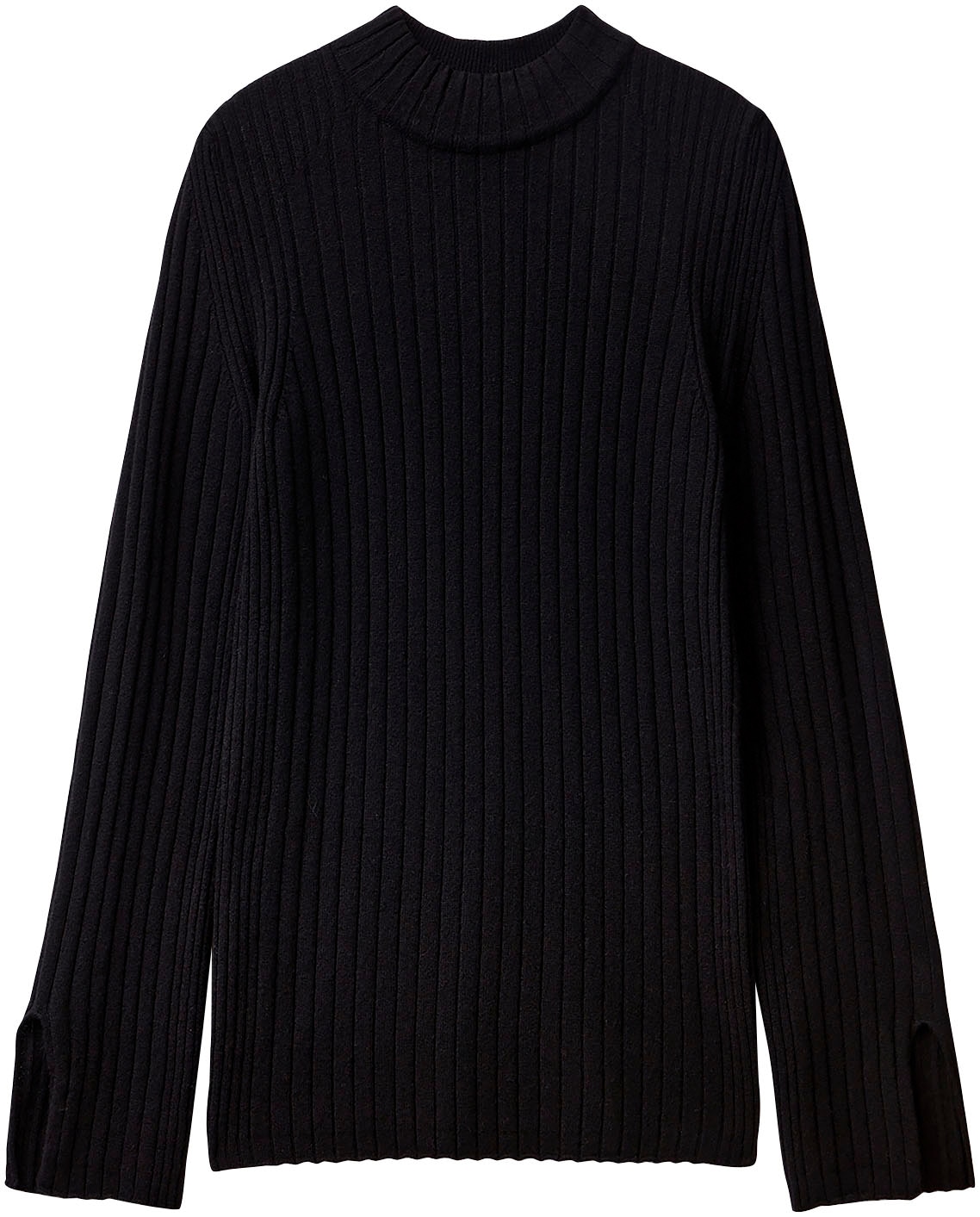 United Colors of Benetton Strickpullover, mit seitlichem Schlitz im Ärmel