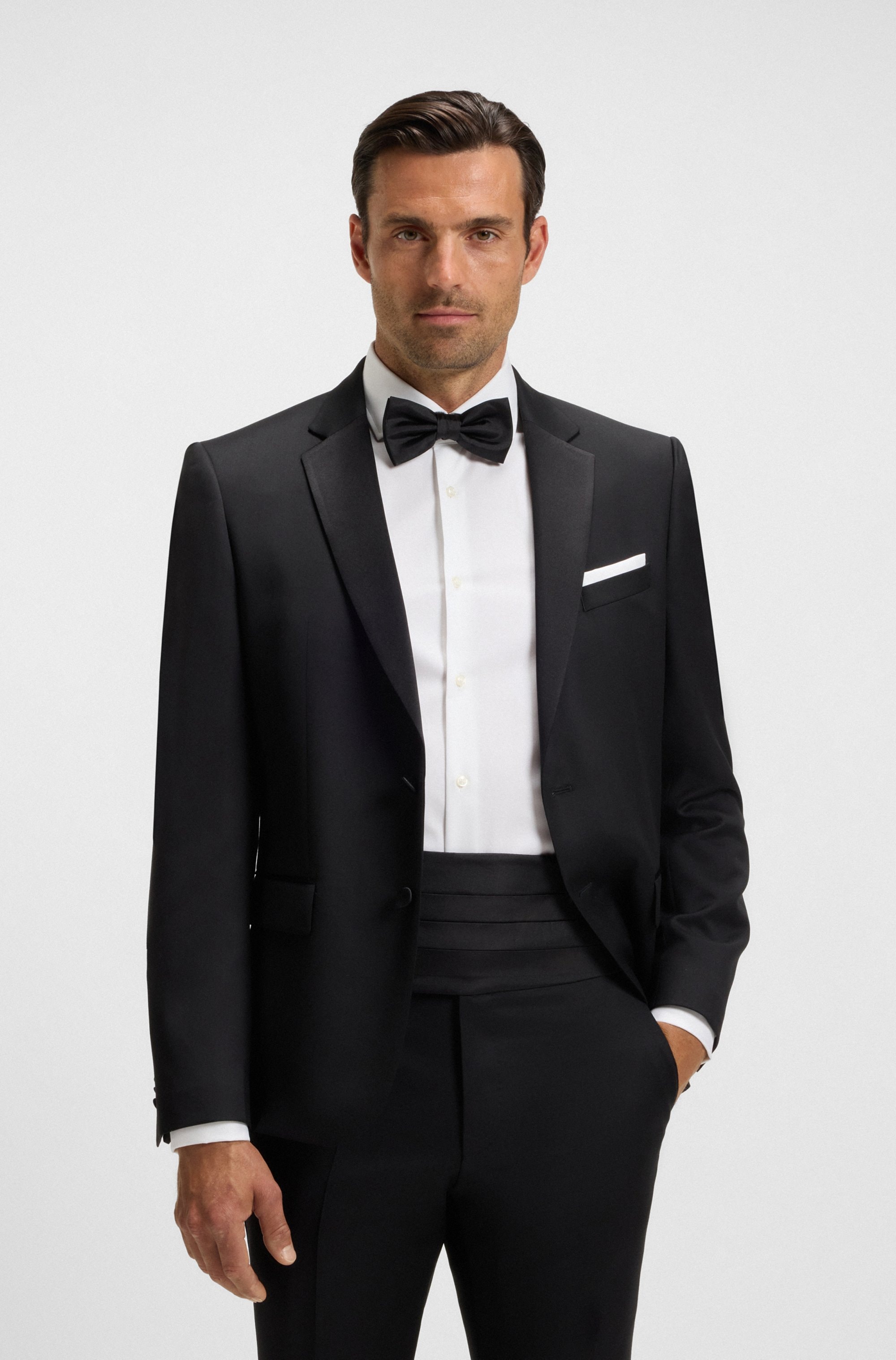 BOSS Fliege »H-BOW T+CUMM«, (Set, 2 St.), mit passendem Kummerbund