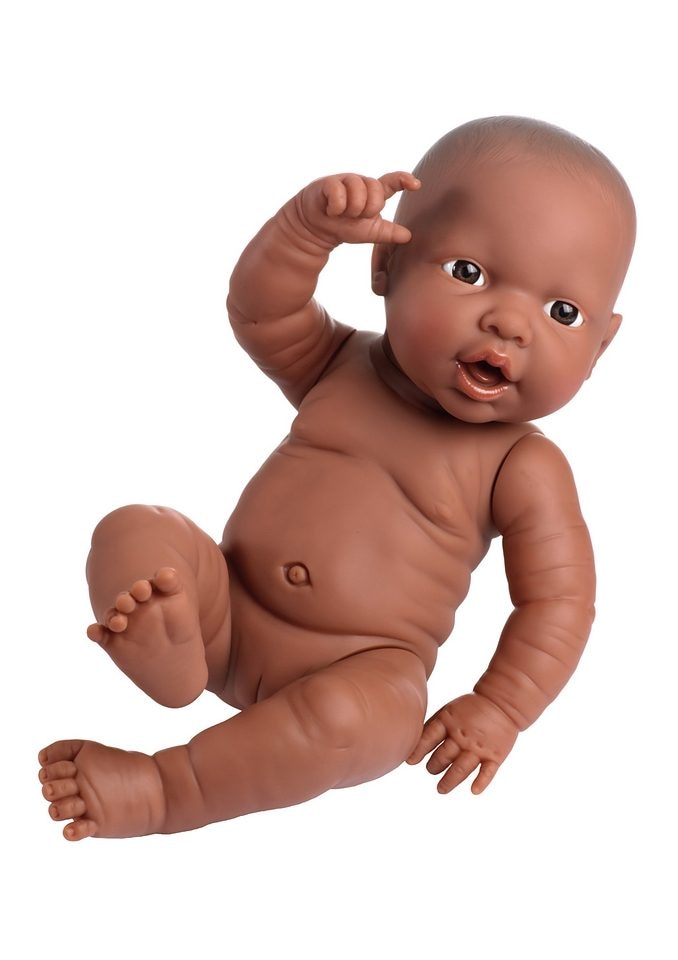 Bayer Babypuppe »Newborn Baby Black Girl«, (1 tlg.)