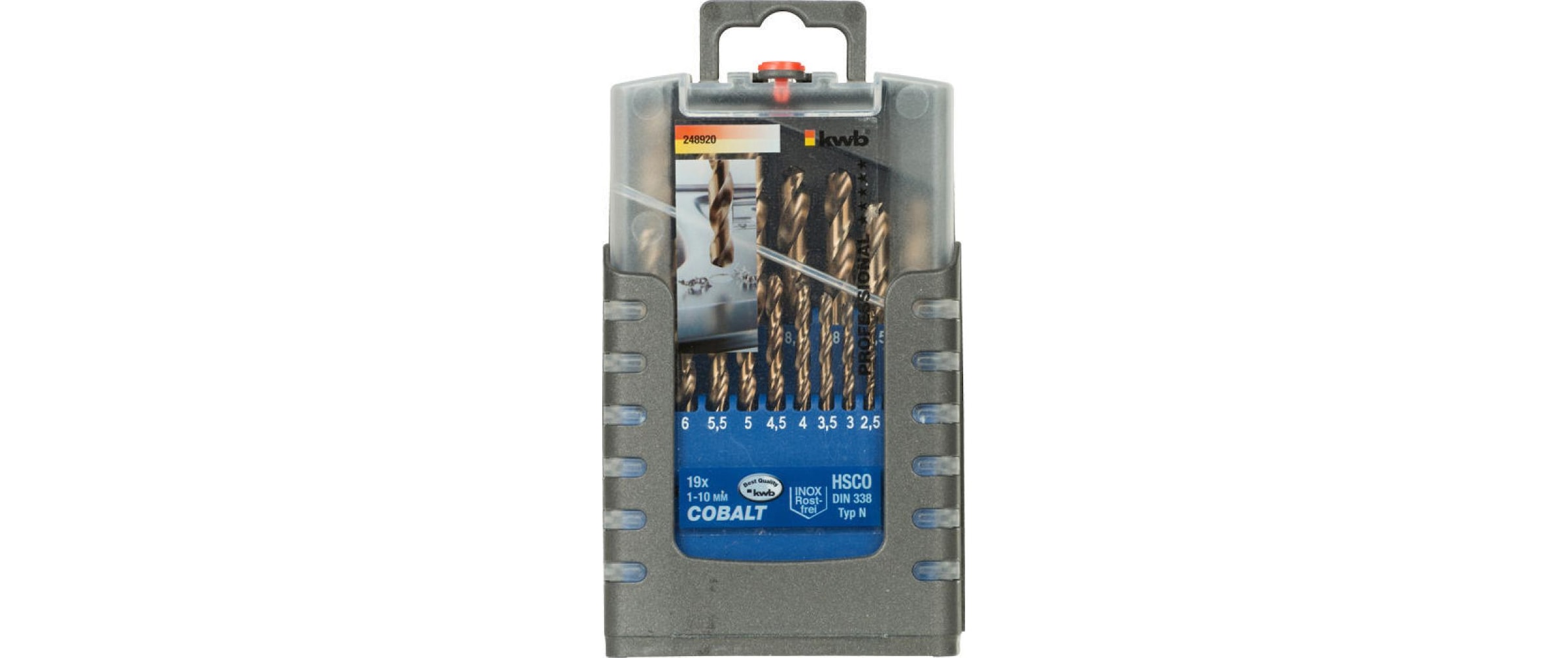 kwb Metallbohrer »COBALT HSS CO«, (19 tlg.)