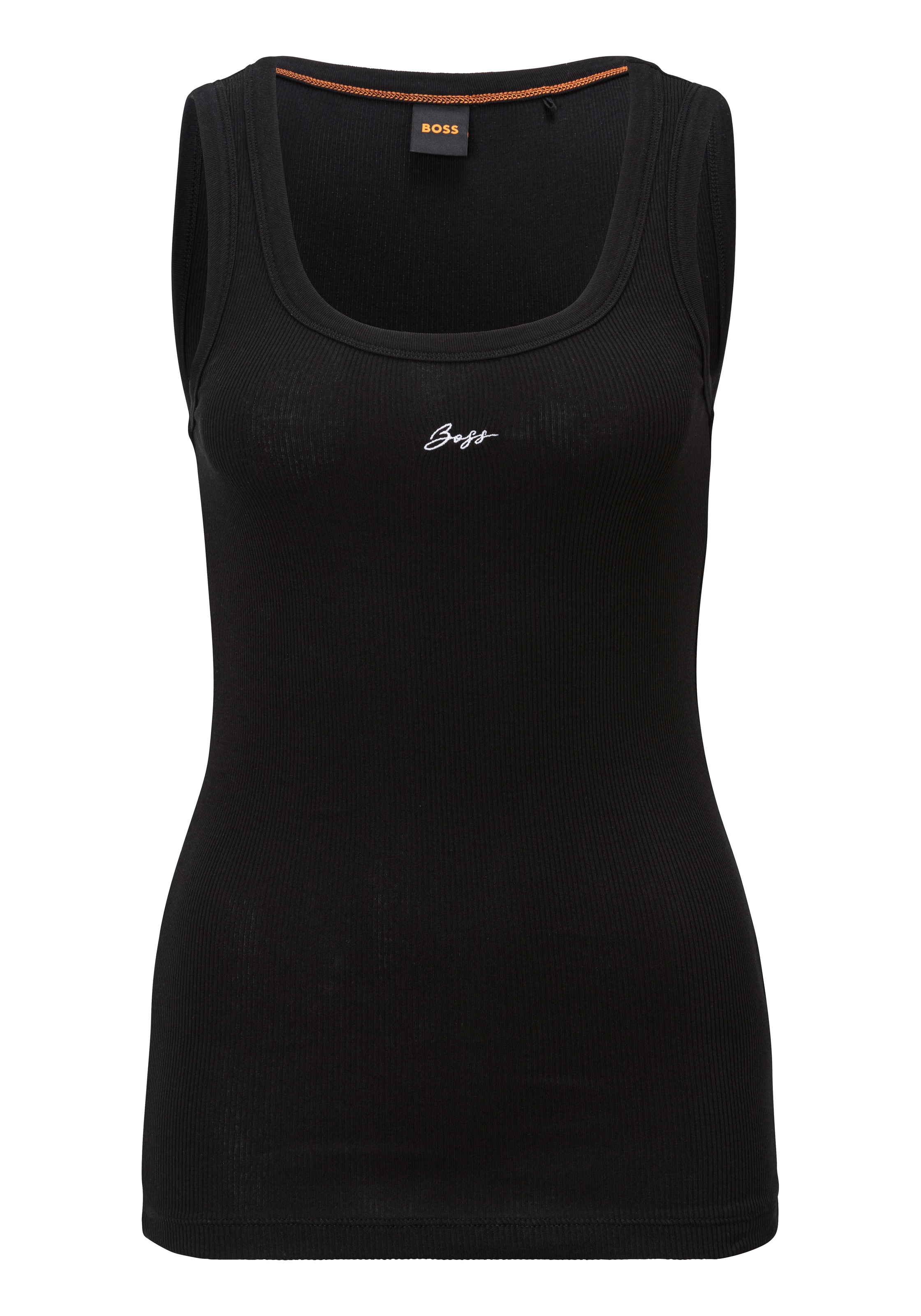 BOSS ORANGE Tanktop »Ematite Premium Damenmode« mit gerippter Struktur