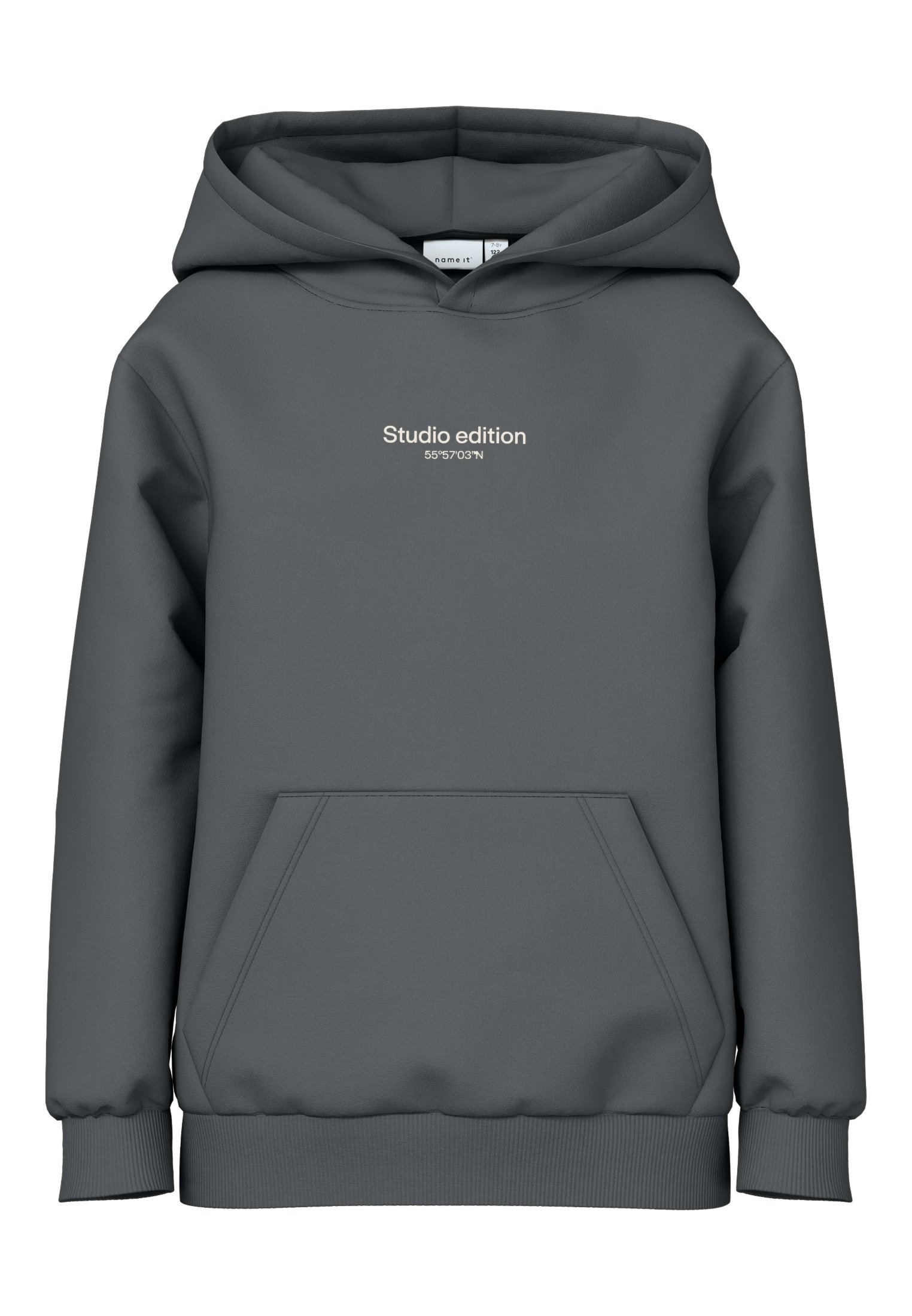 Name It Kapuzensweatshirt »NKMBRODY LS NREG SWEAT WH BRU NOOS«, mit kleinem Logoprint