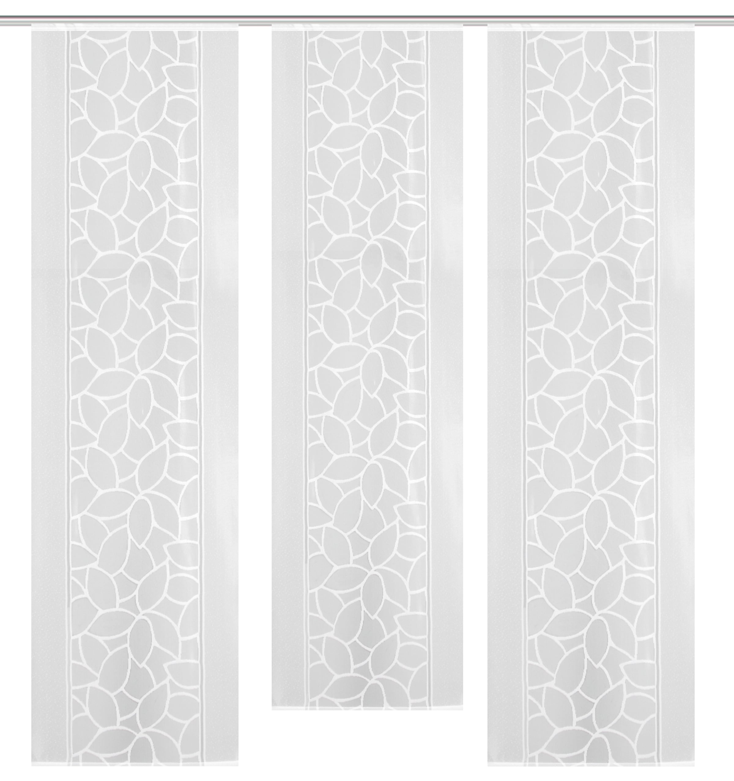 HOME WOHNIDEEN Schiebegardine »JENNA«, (3 St.), Schiebevorhang Jacquard Set