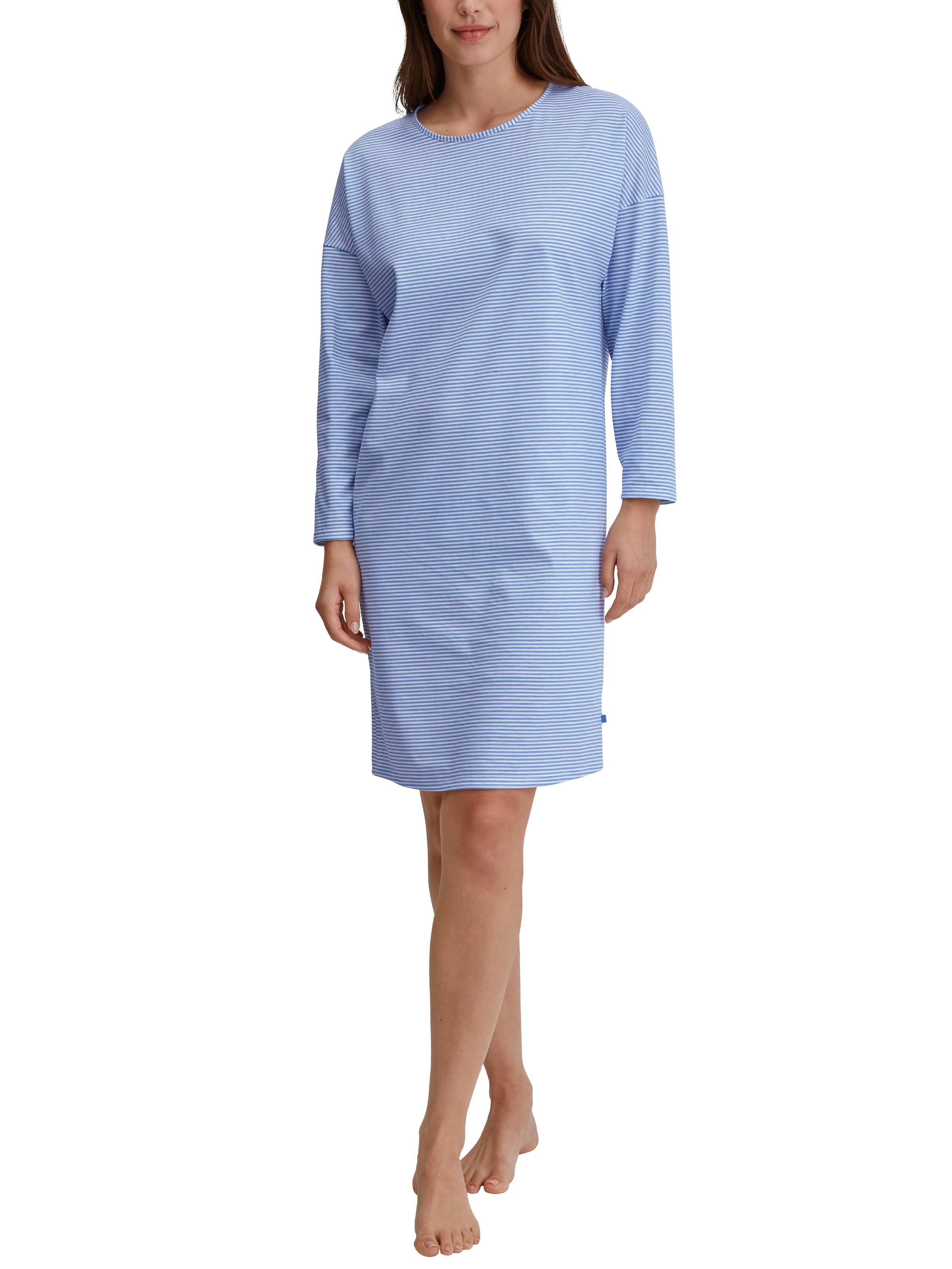 CALIDA Nachthemd »Lovely Nights«, Langarm, Rundhals, Pure Cotton, Single Jersey, weich, atmungsaktiv