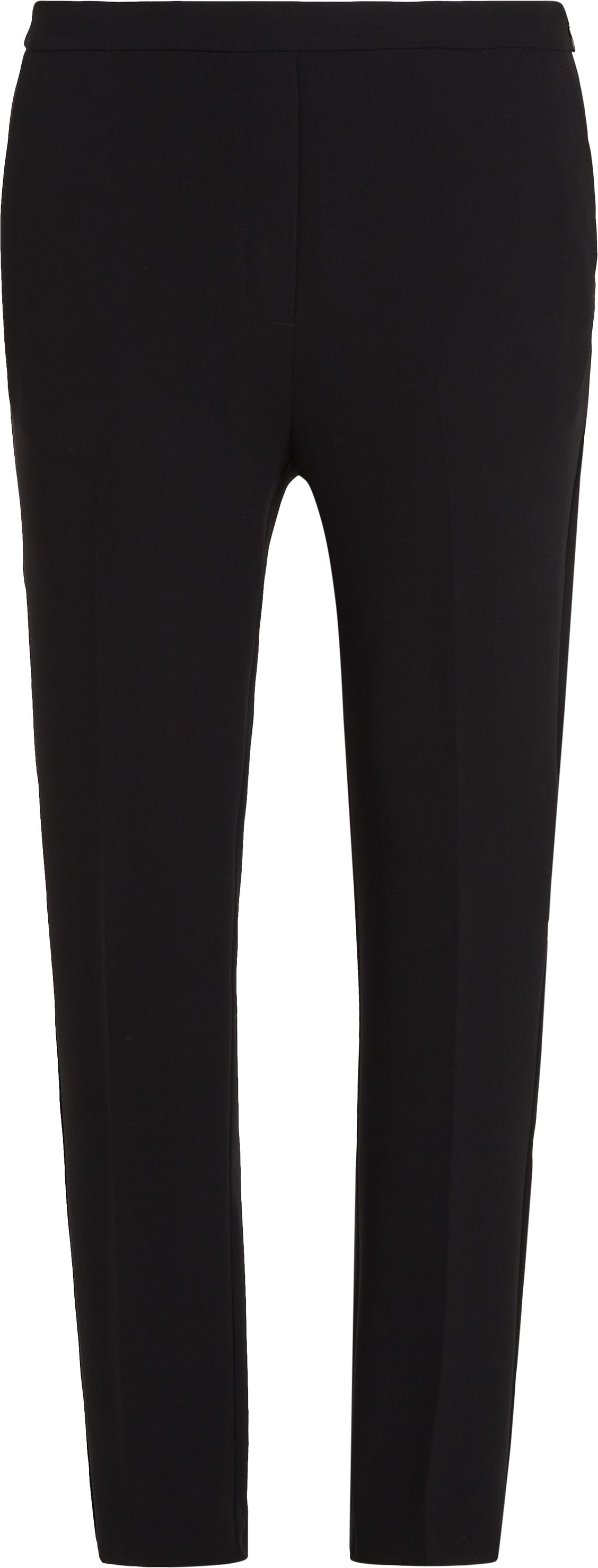 Tommy Hilfiger Webhose »CREPE SLIM PULL ON PANT«, mit Metalllabel, Bügelfalten