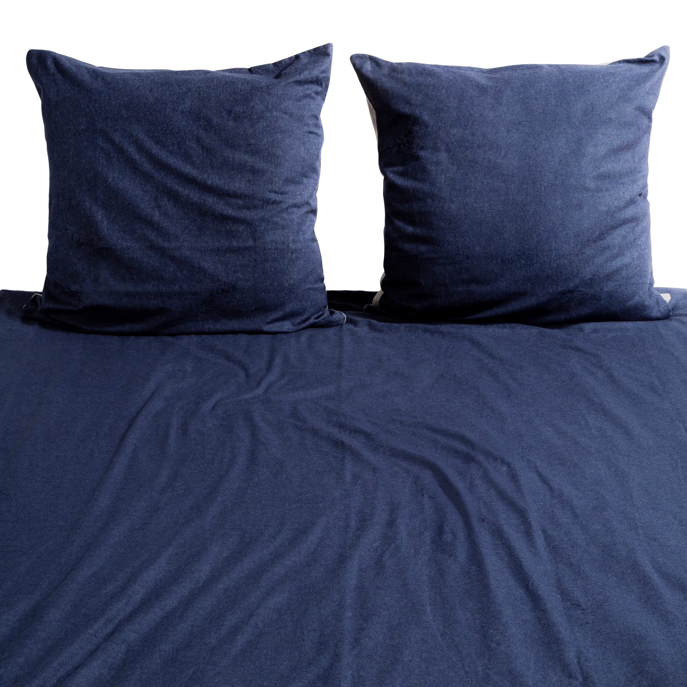 Wolkenfeld Kissenbezug "Flanell Baumwolle Kopfkissenbezug - Premium Kissenbezug" Grösse 80x80, 40x80 und 70x90 cm; versteckter Reissverschluss