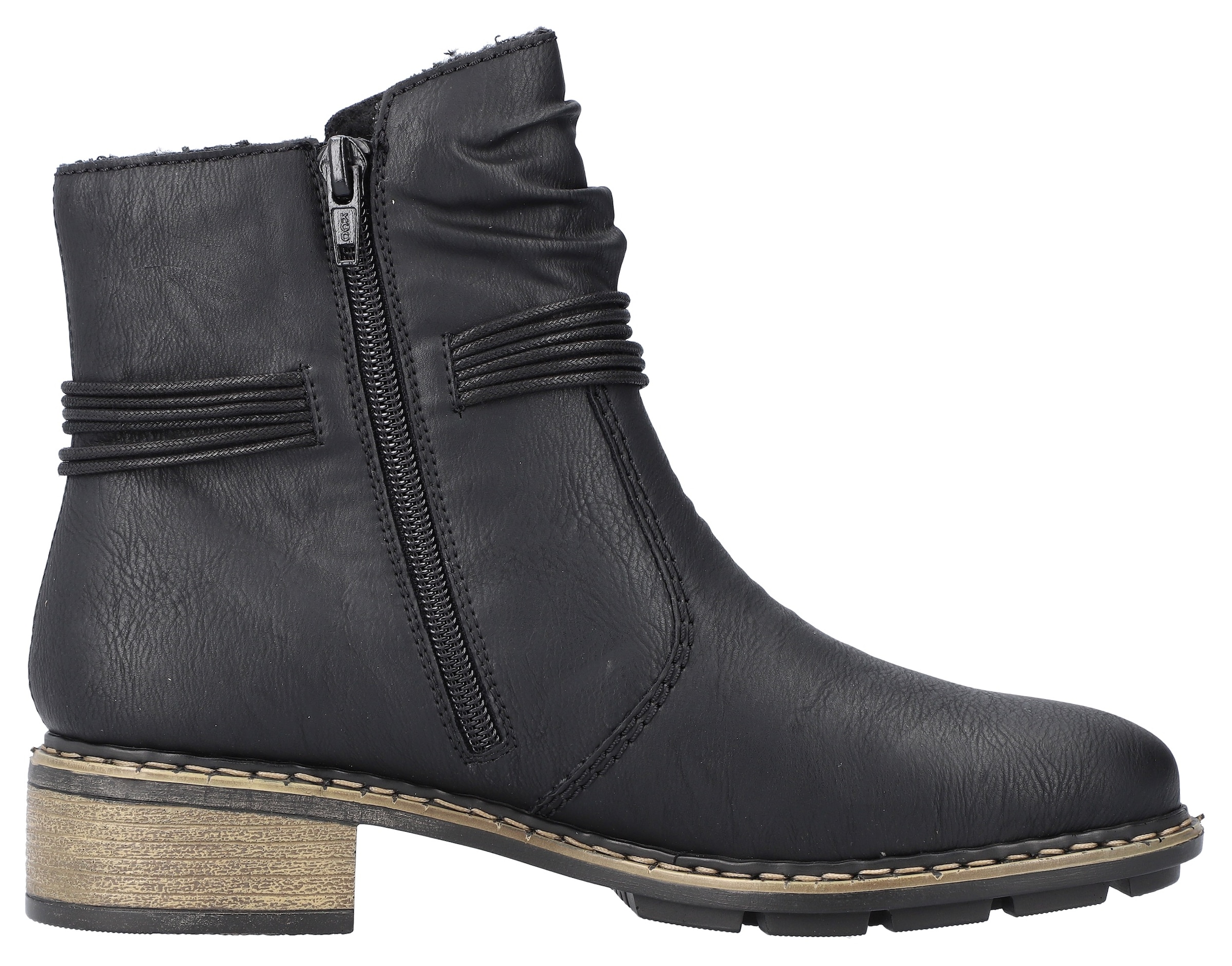 Rieker Winterstiefelette, mit Zierkordel und slouchy Schaft