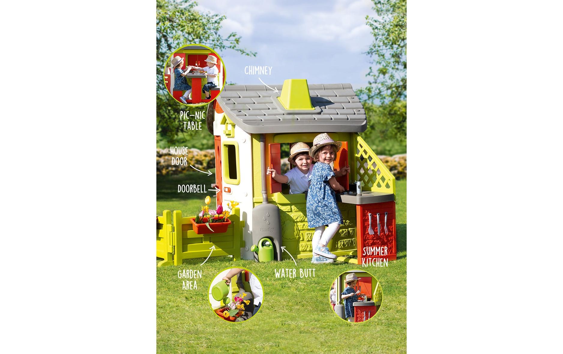 Smoby Spielhaus »Neo Jura Lodge«, (Set), langlebiger Kunststoff