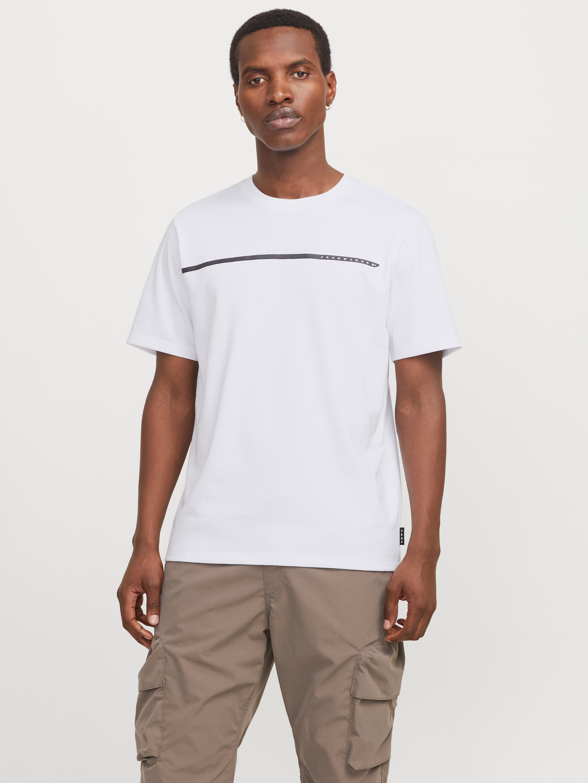 Jack & Jones T-Shirt »JCOFUSION FULL BRANDING TEE SS CREW NOOS«