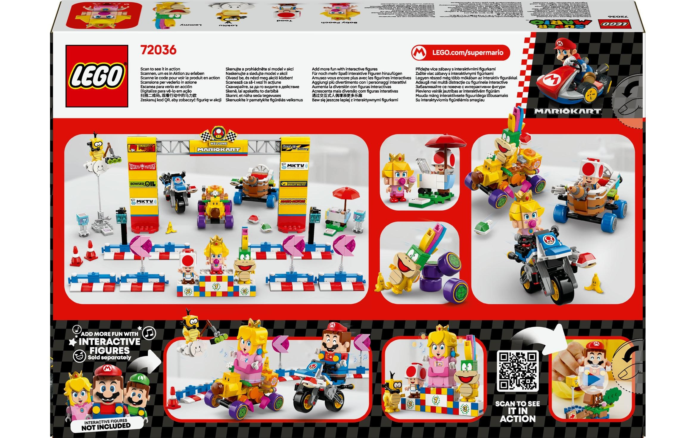 LEGO® Spielbausteine »Super Mario Mario Kart: Baby Peach and Grand Prix-Set 72036«, (823 St.)