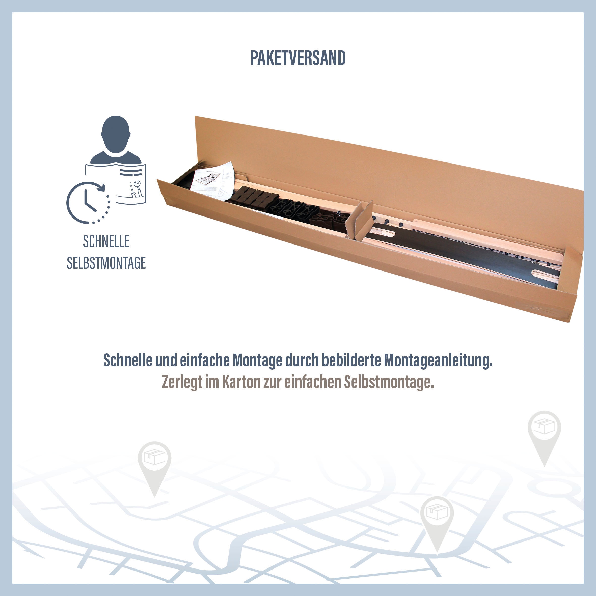 Beco Lattenrost »Maxi Strong«, (1 St.), Lattenrost in 90x200 cm und weiteren Grössen, ideal bei hoher Belastung