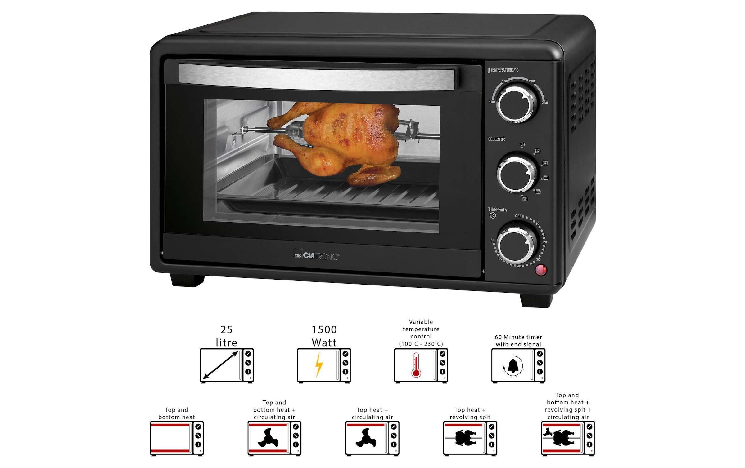 CLATRONIC Minibackofen »MBG 3727 Multi-Backofen«