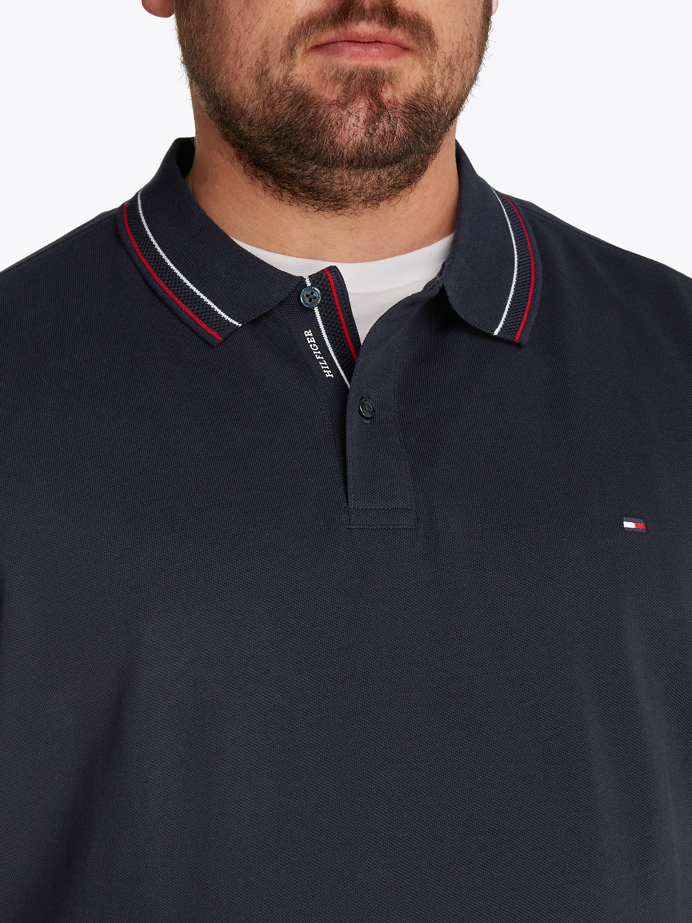 Tommy Hilfiger Big & Tall Poloshirt »BT-PLACKET INTEREST REG POLO-B«, Grosse Grössen