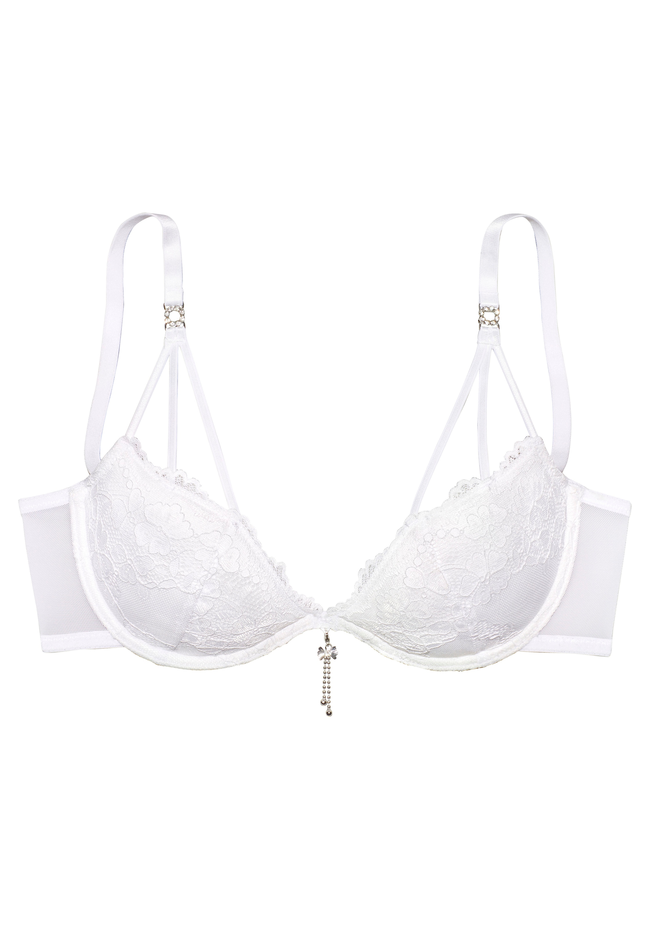 LASCANA Push-up-BH, mit edlem Schmuckaccessoire, Dessous