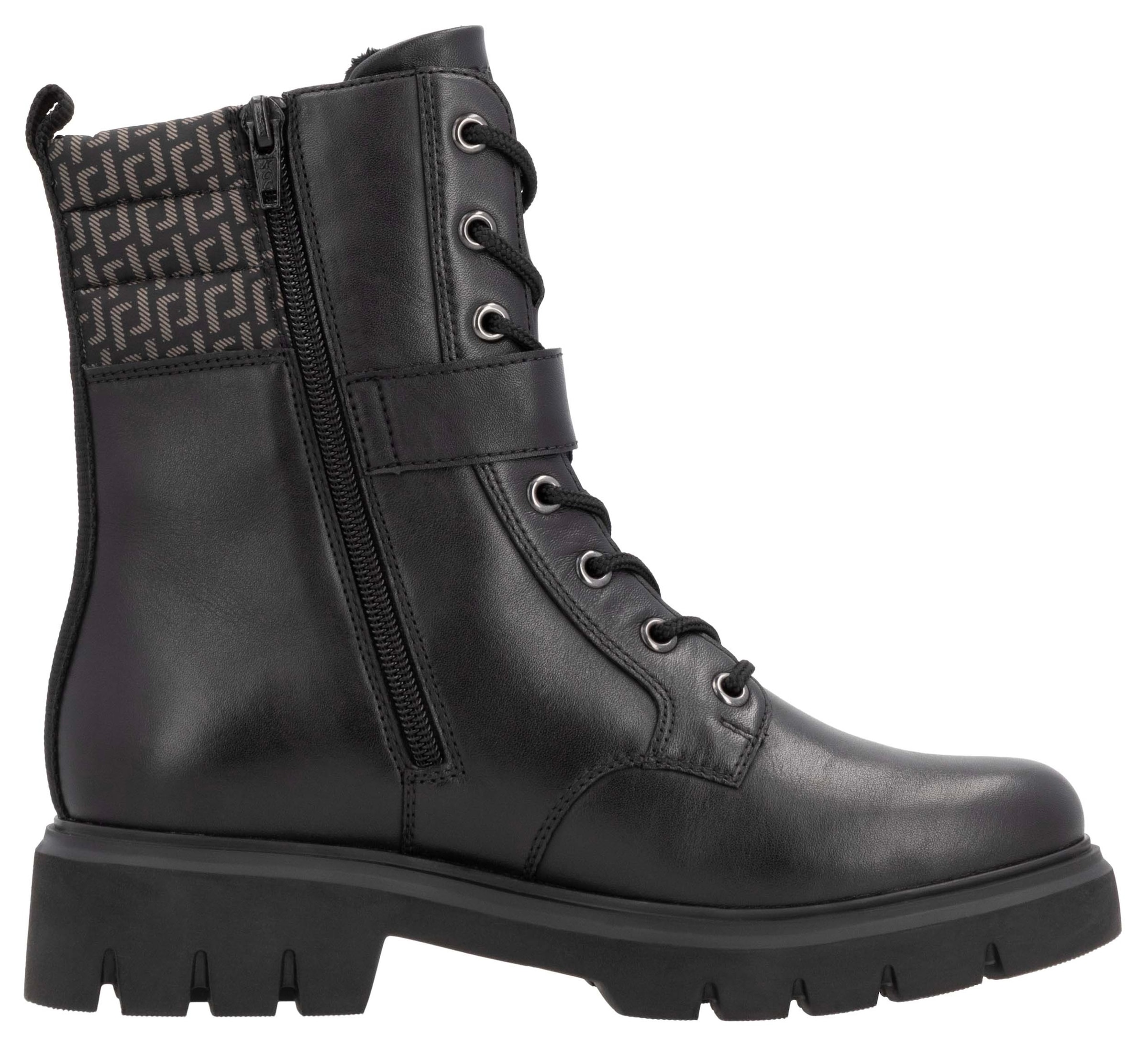 Remonte Winterstiefelette, Blockabsatz, Winterboots, Schnürboots mit Innenreissverschluss