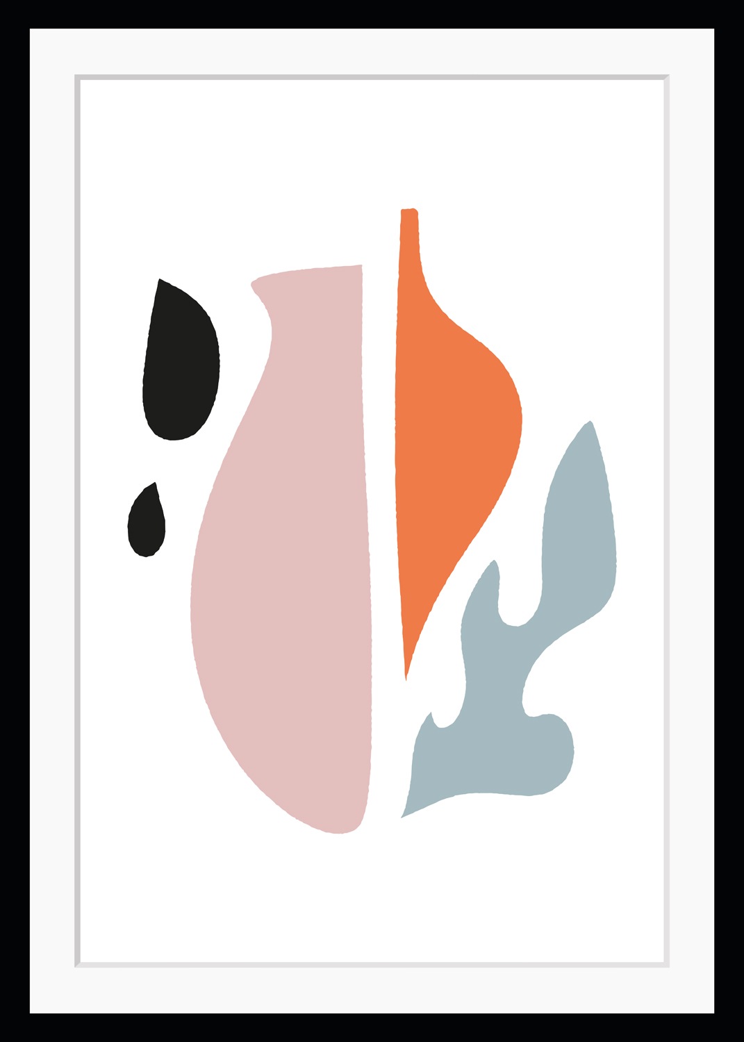 queence Bild "Jesus" Abstrakt  Figuren  Gemälde  Kunst HD Premium Poster-Druck inkl. Holzrahmen