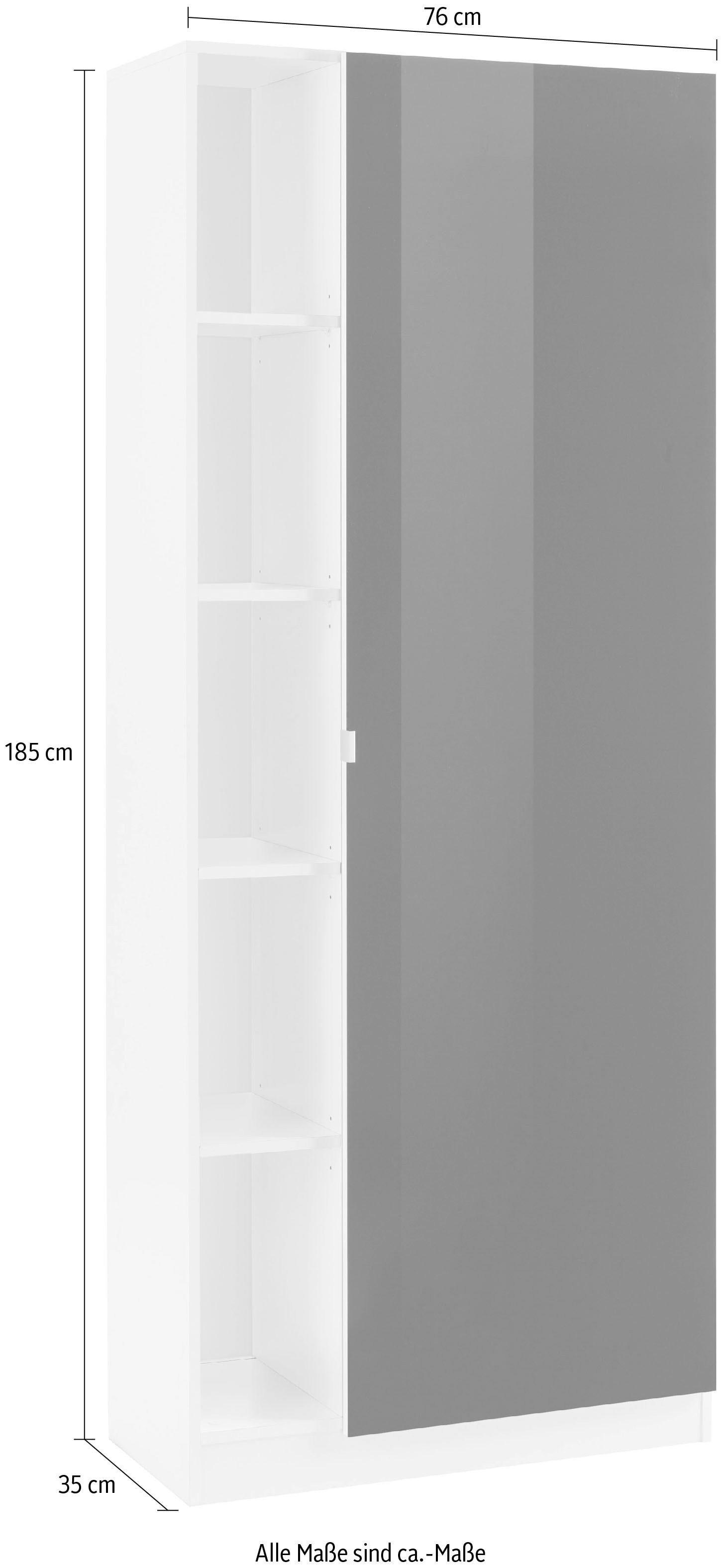 ❤ borchardt Möbel Garderobenschrank »Dolly«, Höhe 185 cm bestellen im  Jelmoli-Online Shop