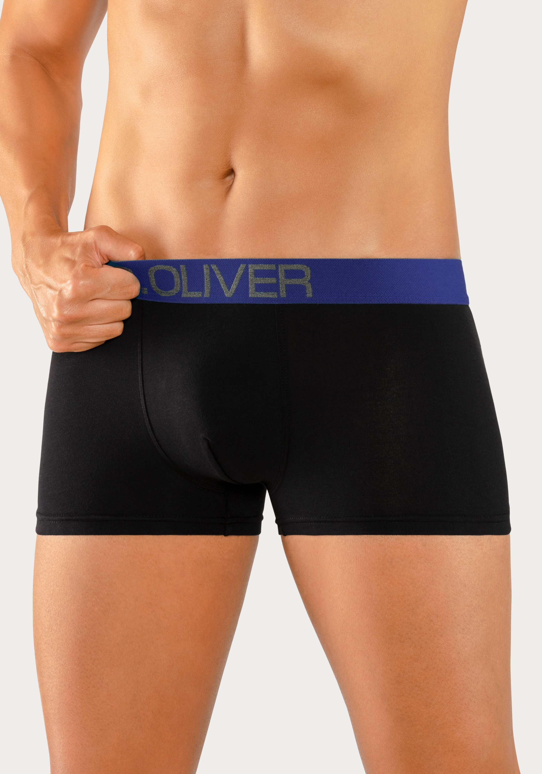 s.Oliver Boxer »Boxershorts für Herren«, (Packung, 4 St.), in Hipster-Form aus Baumwoll-Mix