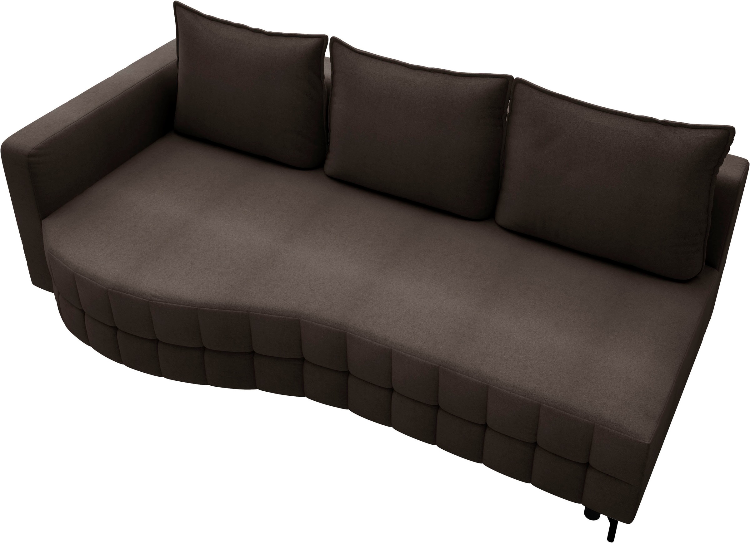 exxpo - sofa fashion Loungesofa »T wiggy Schlafsofa mit Bettfunktion und Bettkasten,«, komfortabler Federkern, super Sitzkomfort, elegante Formensprache